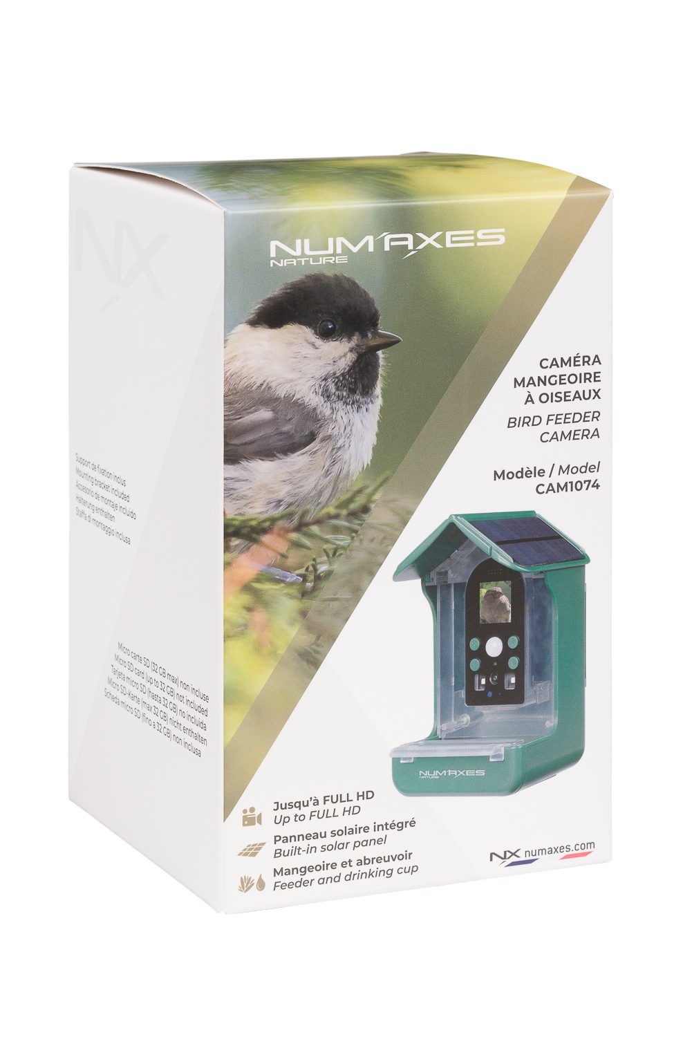 num-axes-cam1074-cam-ra-mangeoire-oiseaux-solaire-avec-abreuvoir image 2