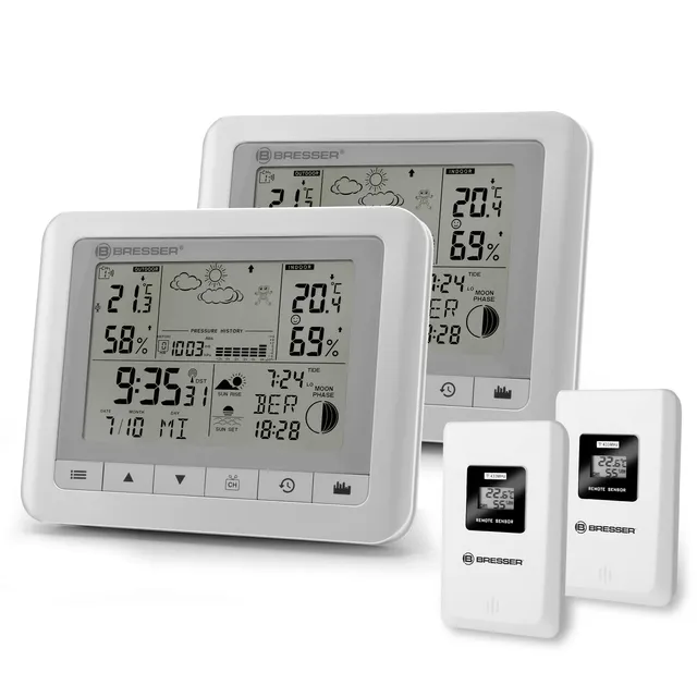 bresser-clima-trend-wf-station-m-t-o-blanche-lot-de-2-avec-capteurs image 1