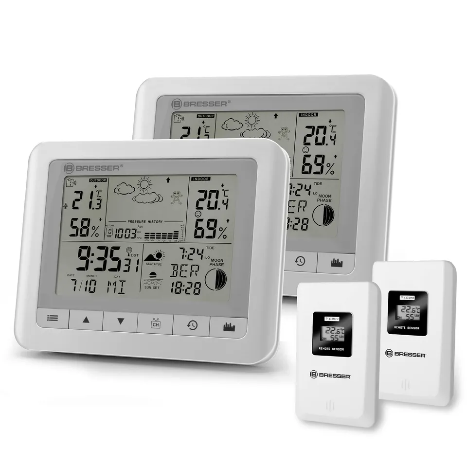 bresser-clima-trend-wf-station-m-t-o-blanche-lot-de-2-avec-capteurs image 1