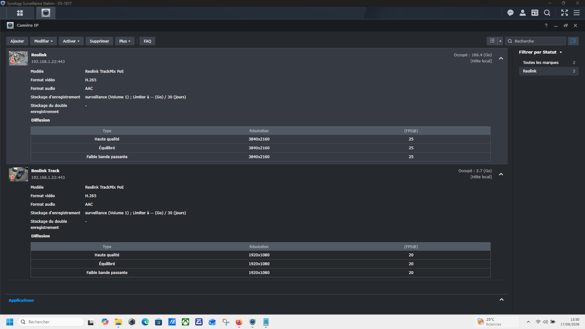 Installation facile en PoE