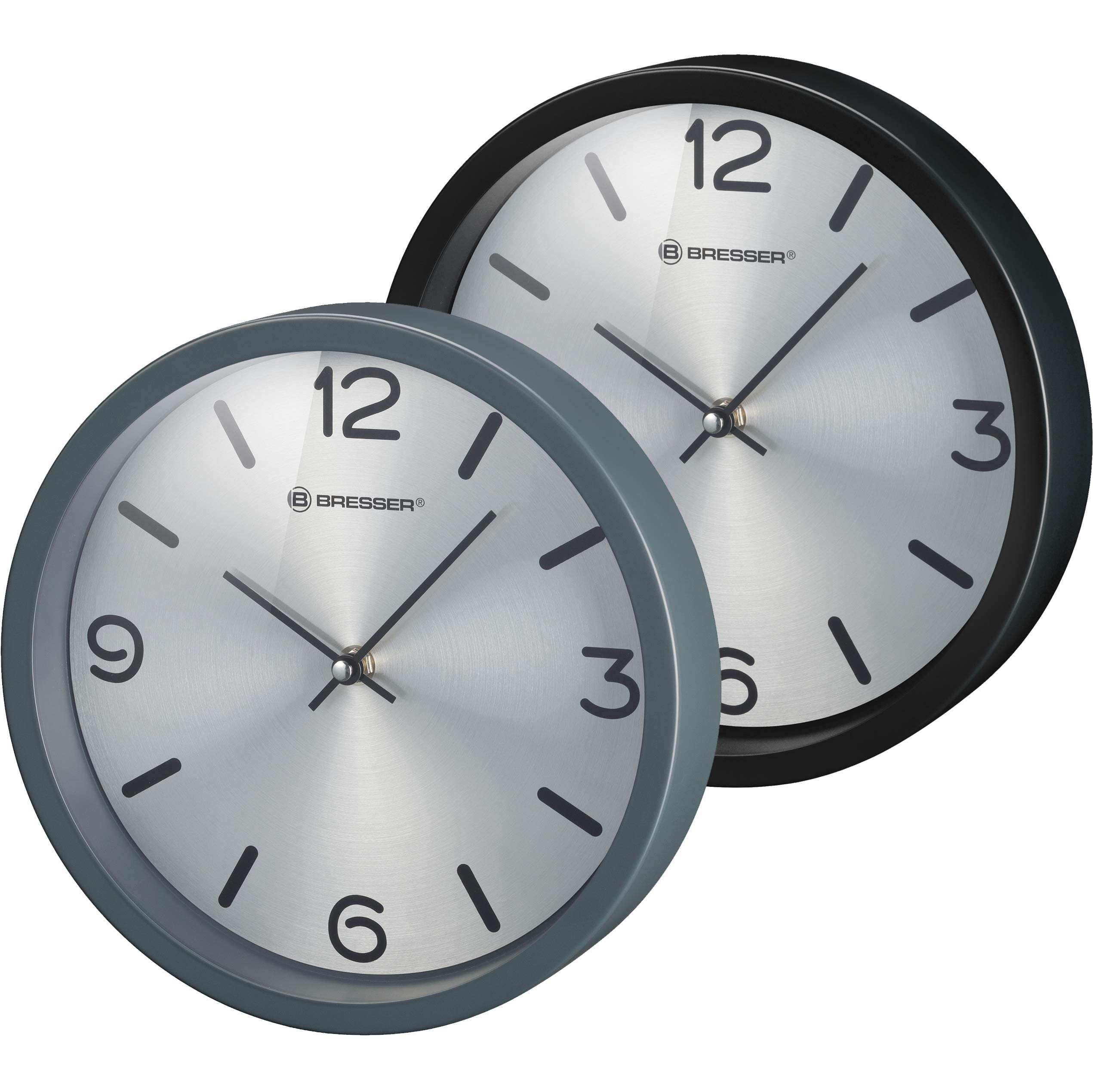 bresser-mytime-silver-edition-horloge-murale-25-cm-cadre-acier-inoxydable-laqu-m image 4