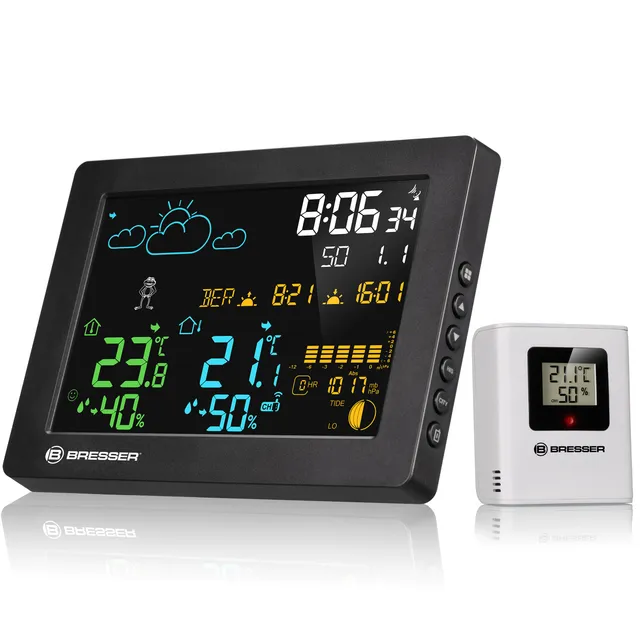 bresser-meteotemp-baro-hz-station-m-t-o-couleur-avec-pression-atmosph-rique image 1