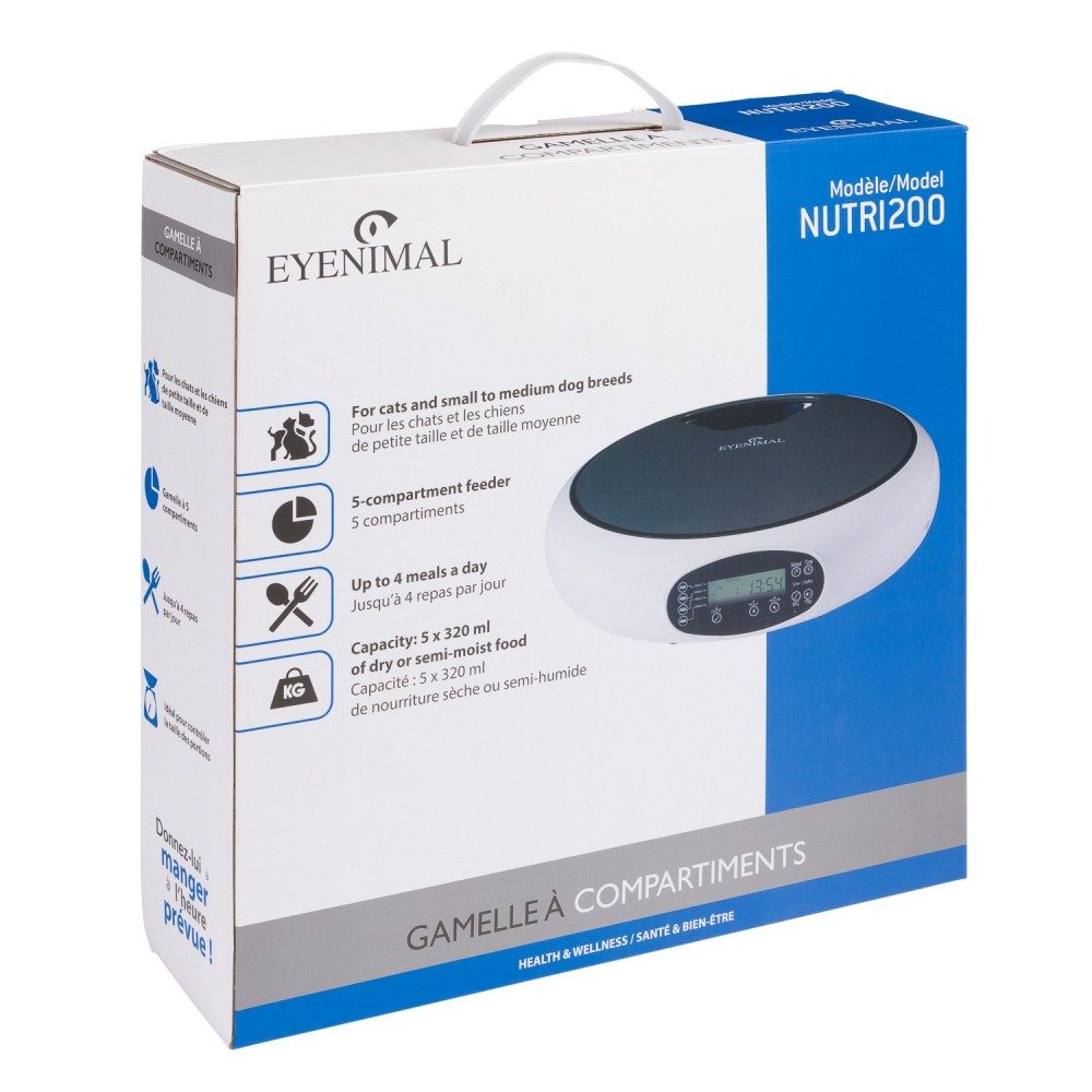 num-axes-nutri200-distributeur-automatique-5-repas-chien-et-chat-320-ml image 6