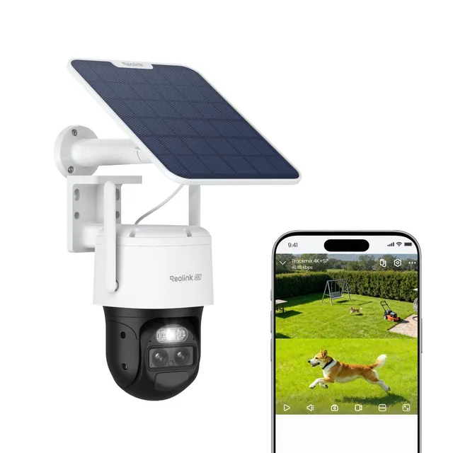reolink-trackmix-cam-ra-ext-rieure-solaire-4k-ptz-double-vue-suivi-auto-zoom-8x image 1