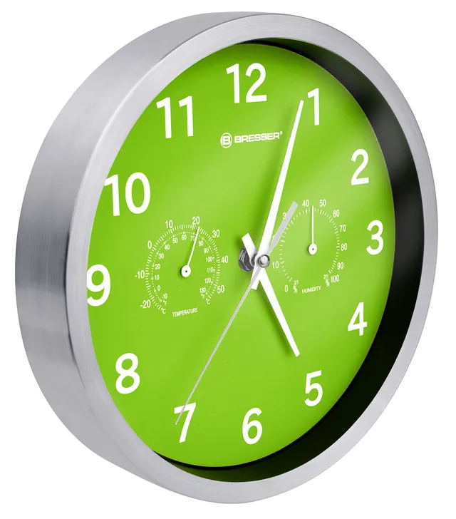 bresser-my-time-horloge-murale-radiopilot-e-thermo-hygrom-tre-verte image 1