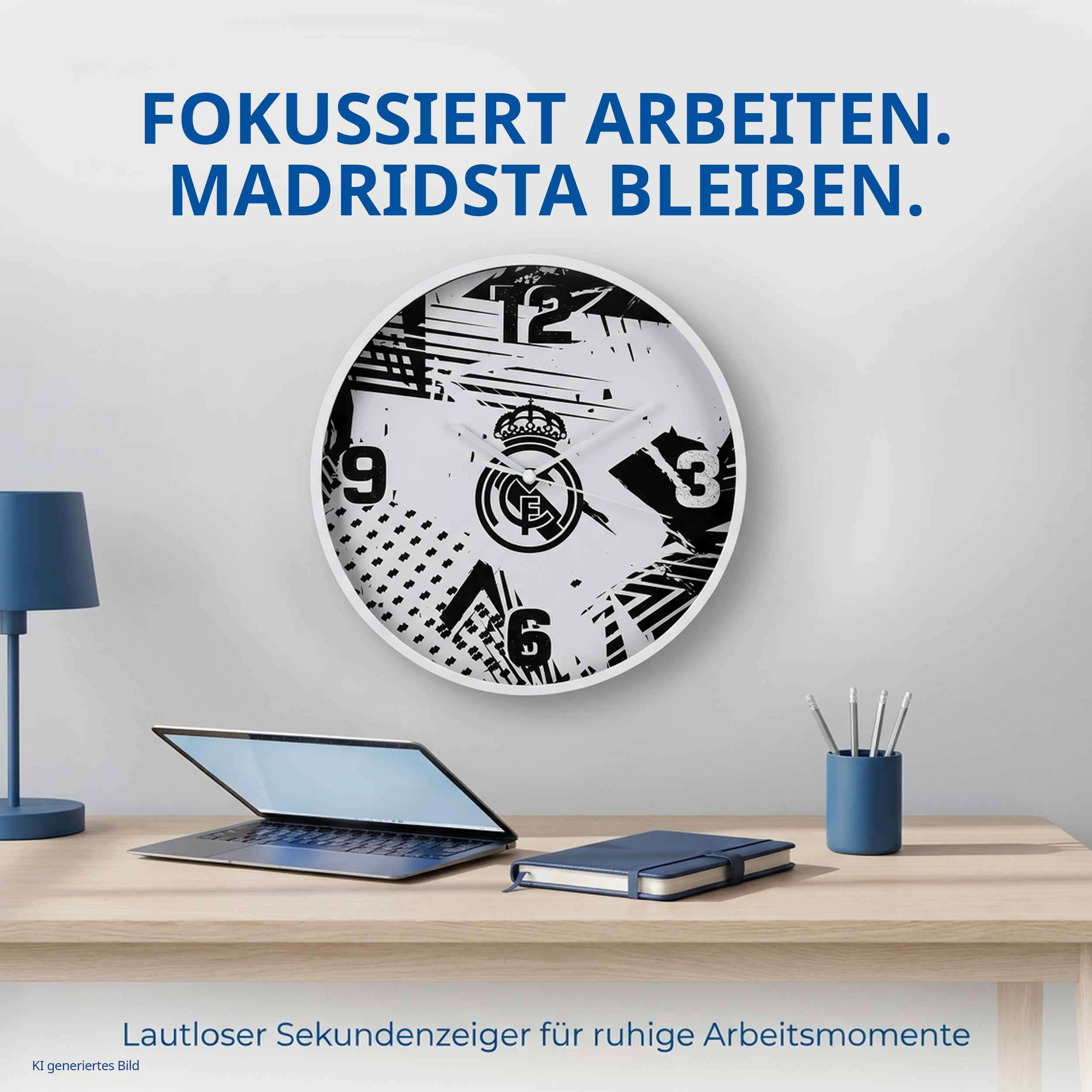bresser-horloge-murale-real-madrid-25-cm-funky-design-urbain image 3