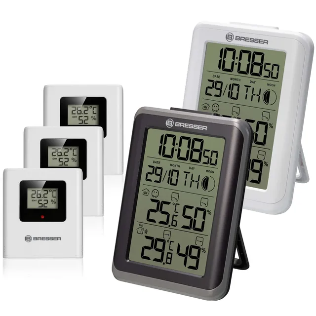 bresser-climatemp-io-jumbo-lot-2-stations-3-capteurs-thermo-hygrom-tres image 1