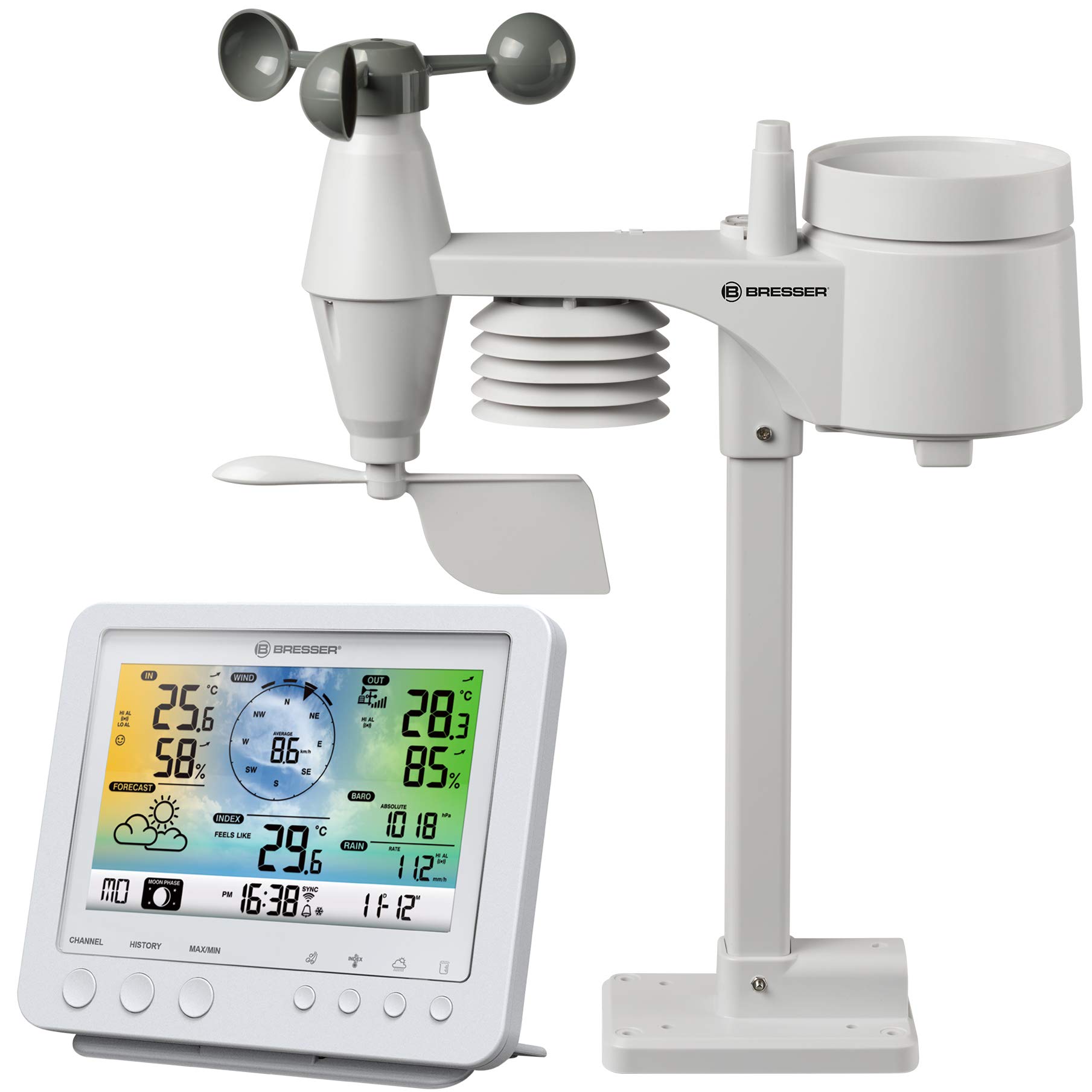 bresser-5-en-1-pro-wifi-station-m-t-o-sans-fil-blanc image 1