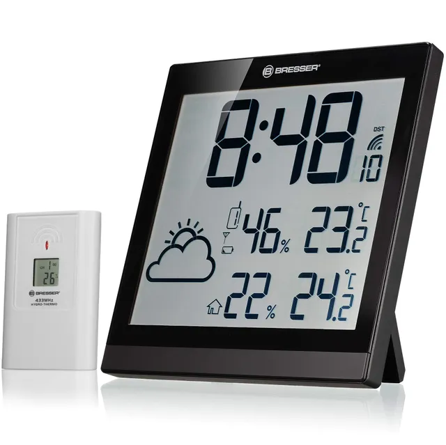 bresser-temeotrend-jc-station-m-t-o-sans-fil-horloge-dcf-cran-uwa-noire image 1