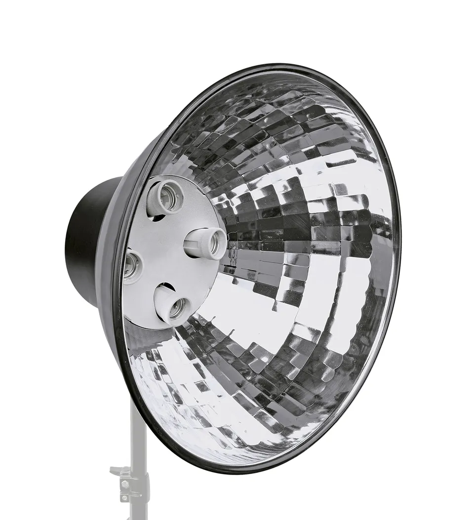 bresser-support-05-lampe-studio-avec-r-flecteur-38-cm-pour-4-ampoules-e27 image 1