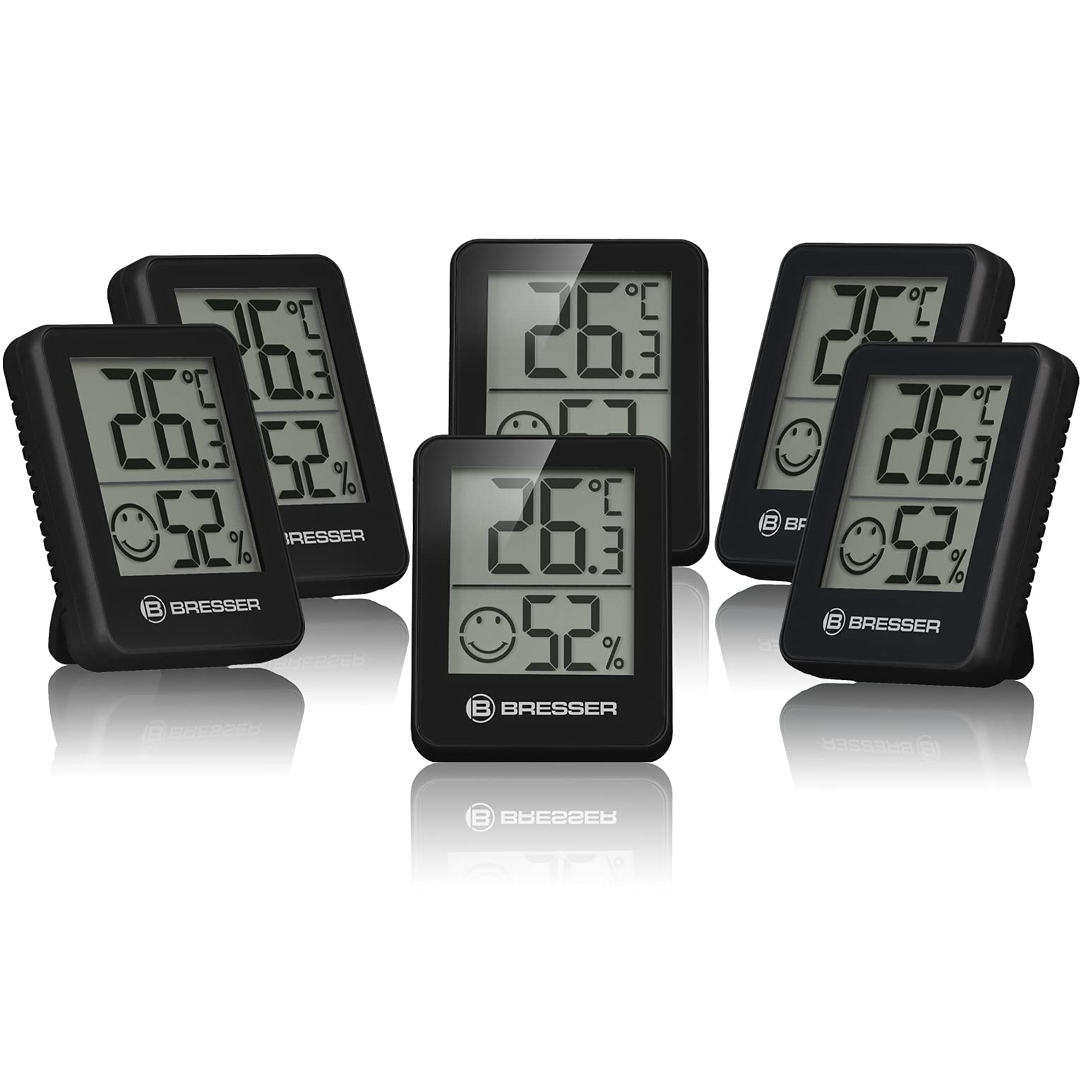 bresser-temeo-hygro-lot-de-6-indicateurs-thermo-hygrom-tres-blanc-int-rieur-mura image 7