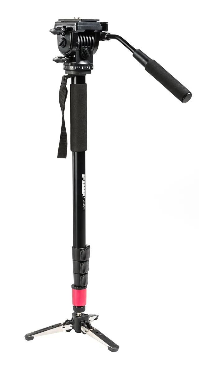 bresser-mp-274vh-traveler-monopode-65-179-cm-avec-t-te-vid-o-2-axes image 1