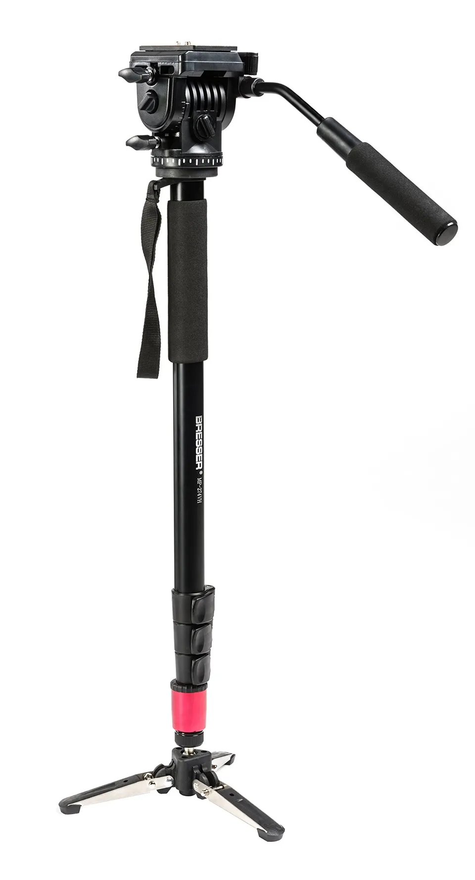 bresser-mp-274vh-traveler-monopode-65-179-cm-avec-t-te-vid-o-2-axes image 1
