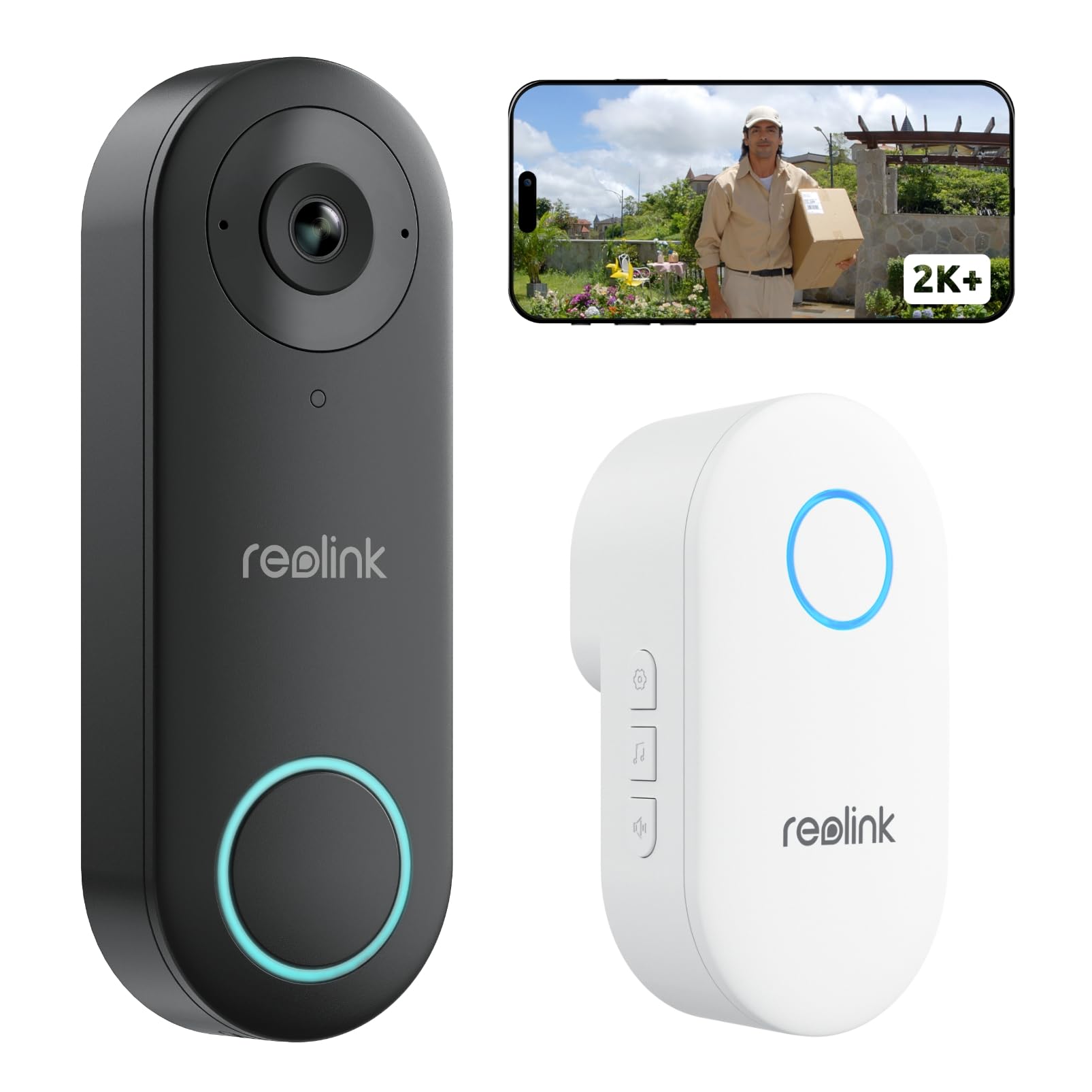reolink-sonnette-vid-o-filaire-5mp-wifi-2-4-5-ghz-carillon-reconditionn image 1