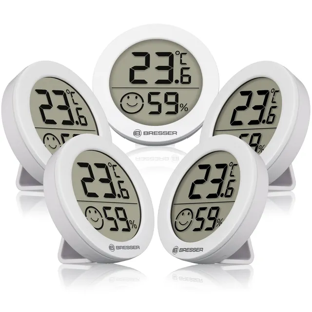 bresser-thermo-hygrom-tre-smile-lot-de-5-temp-rature-et-humidit image 1