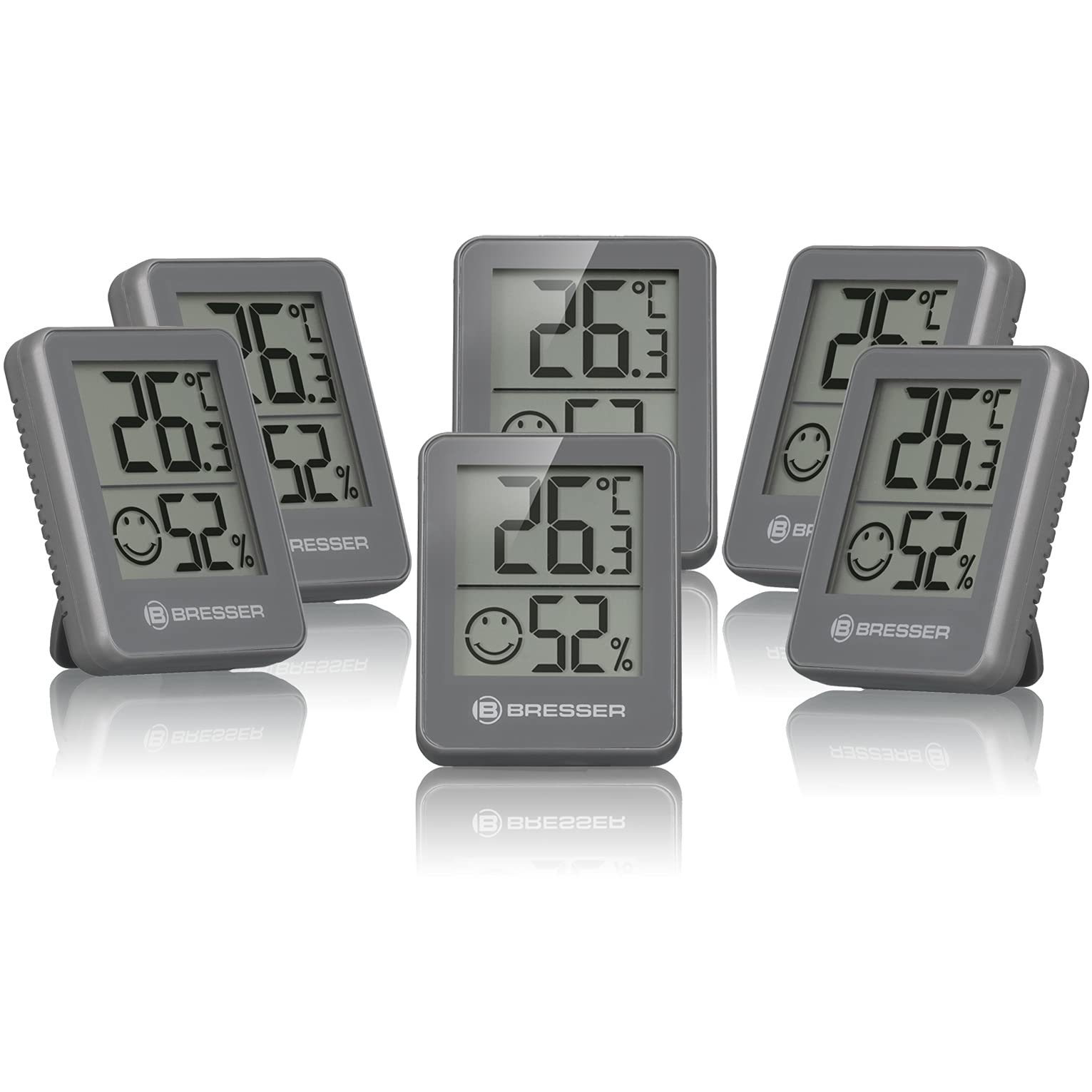 bresser-temeo-hygro-lot-de-6-indicateurs-thermo-hygrom-tres-blanc-int-rieur-mura image 8
