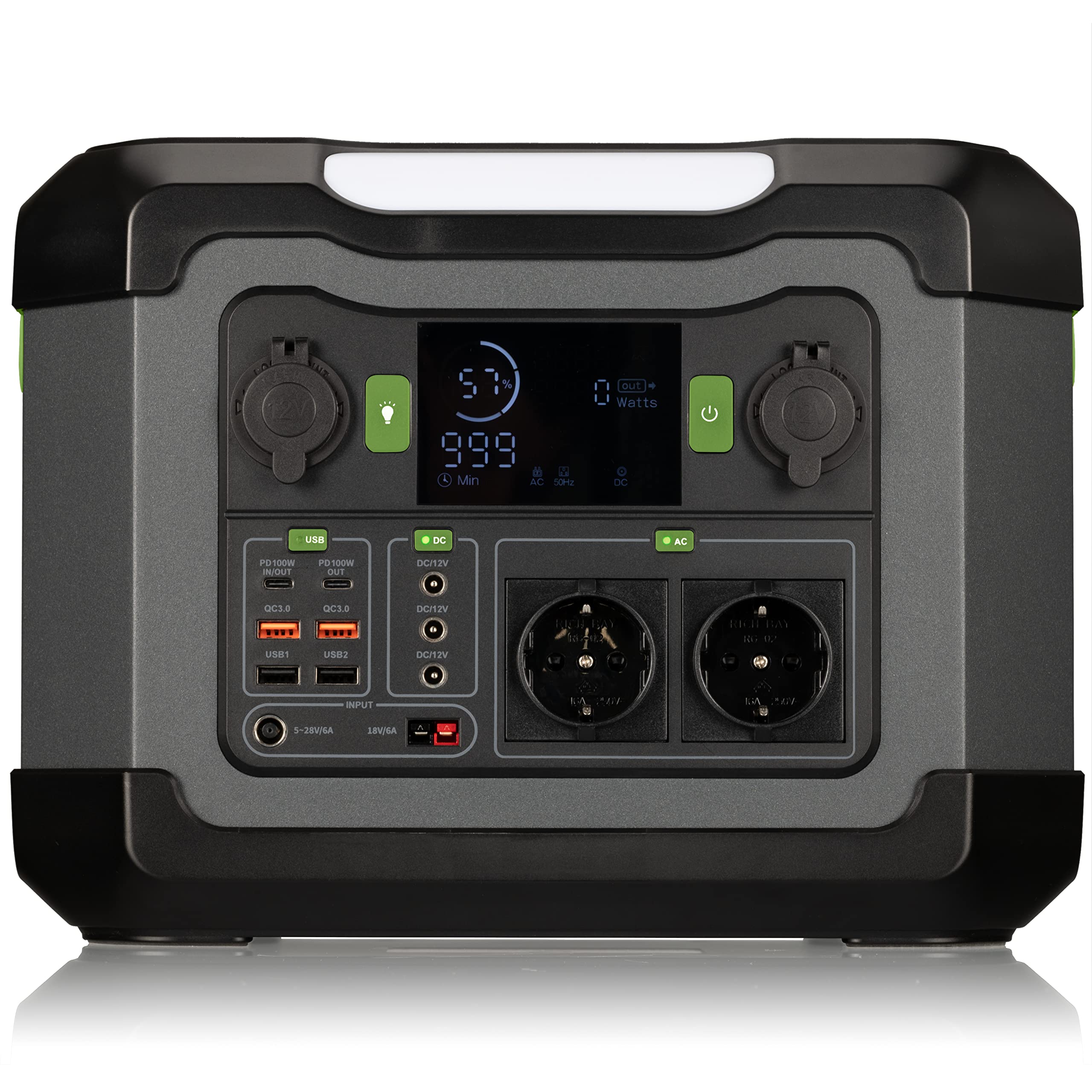 bresser-station-d-nergie-mobile-1200-w-batterie-lithium-ion-1080-wh-onde-sinuso- image 5