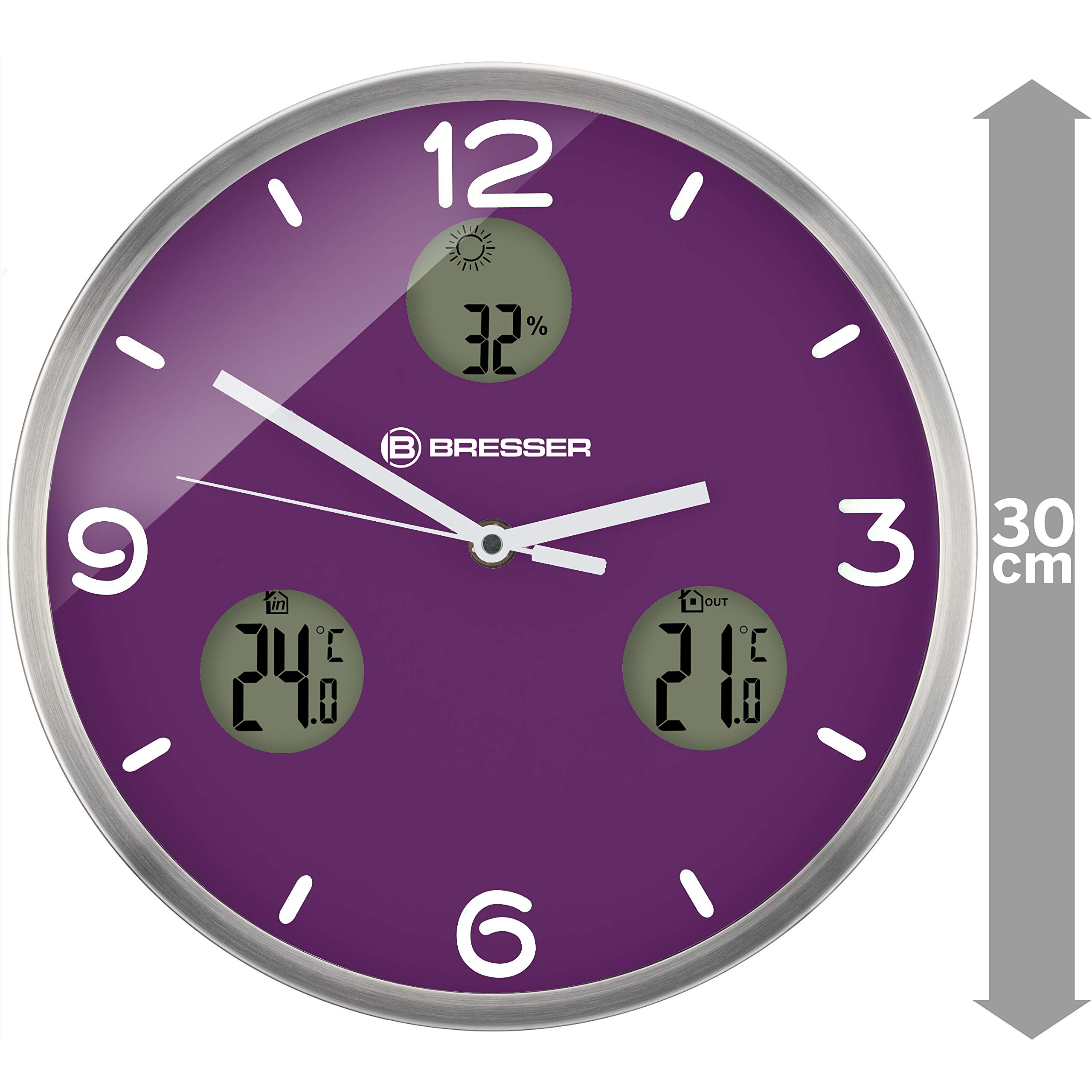 bresser-mytime-io-nx-horloge-murale-radio-pilot-e-30-cm-avec-thermom-tre-et-hygr image 7