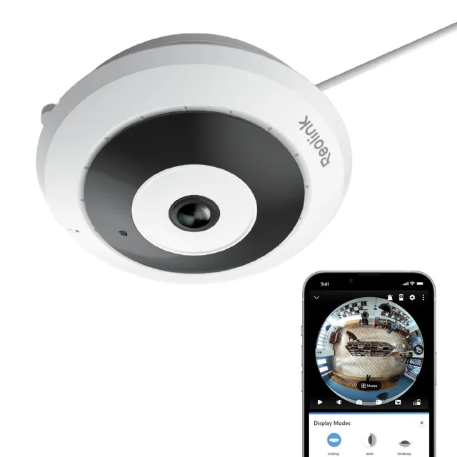 reolink-cam-ra-fisheye-wifi-6mp-2k-panorama-360-int-rieure image 1