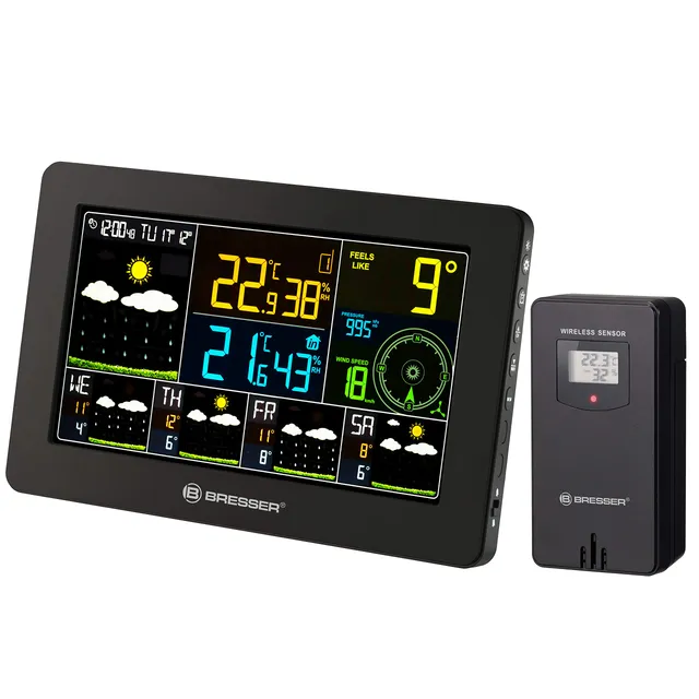 bresser-4cast-station-m-t-o-wifi-avec-capteur-ext-rieur-et-pr-visions-4-jours image 1