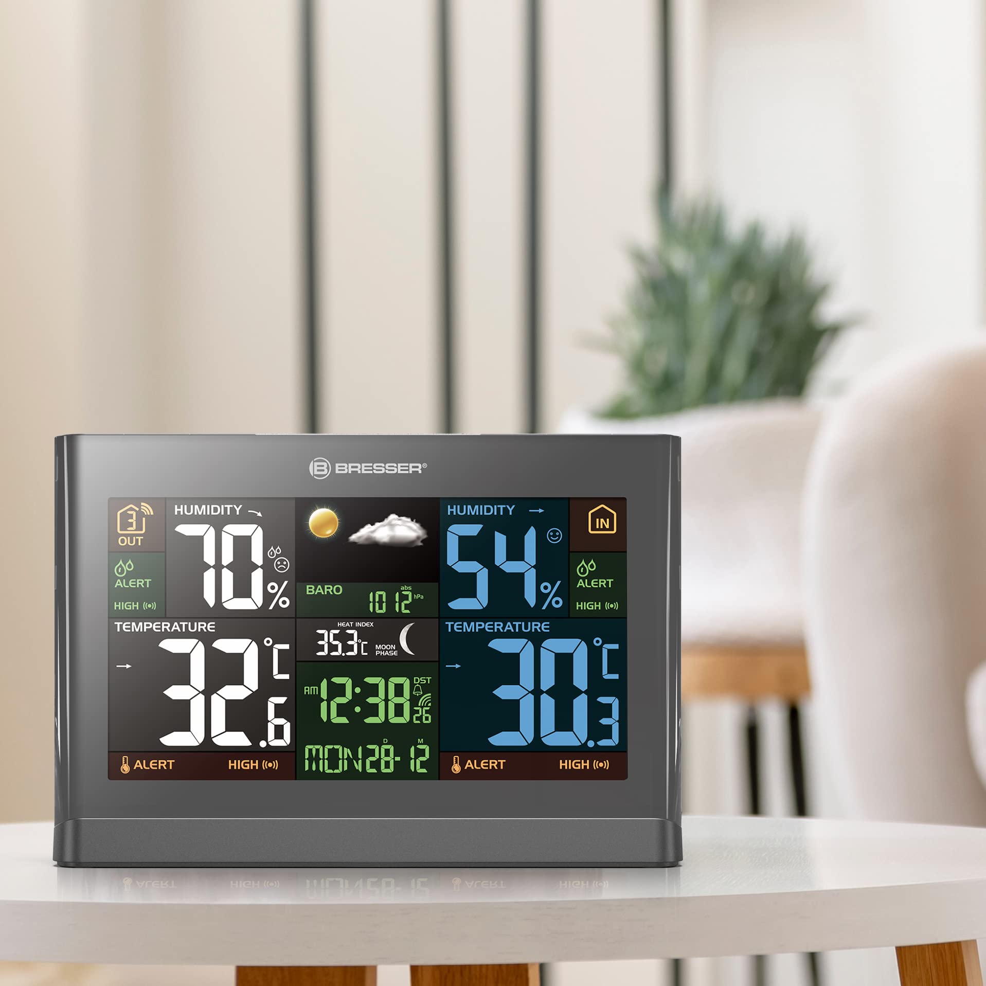 bresser-station-m-t-o-radio-meteo-thbm-colour-avec-grand-cran-couleur-et-capteur image 4