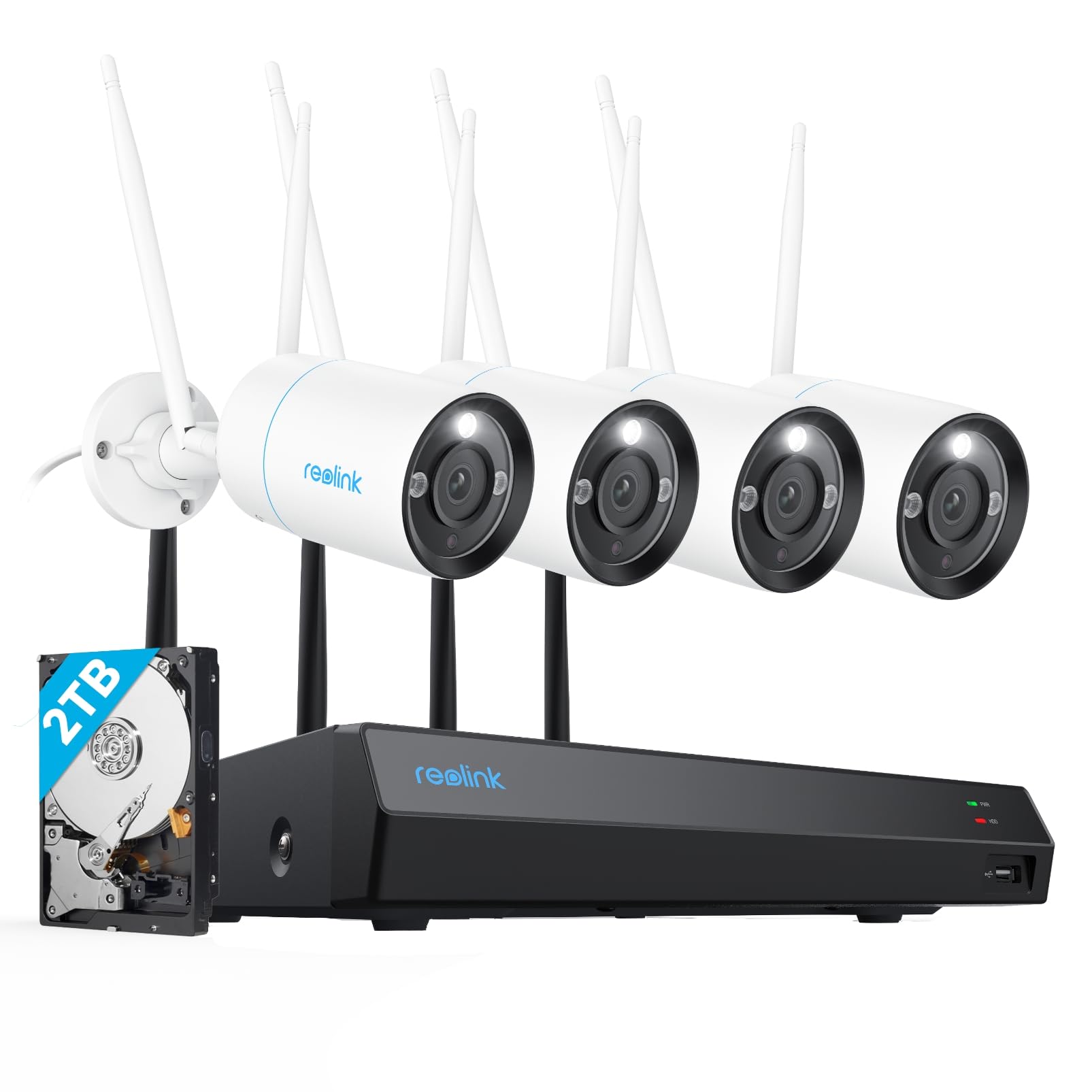 reolink-rln-12w-kit-cam-ra-surveillance-wifi-6-ext-rieure-4k-nvr-2-to image 1