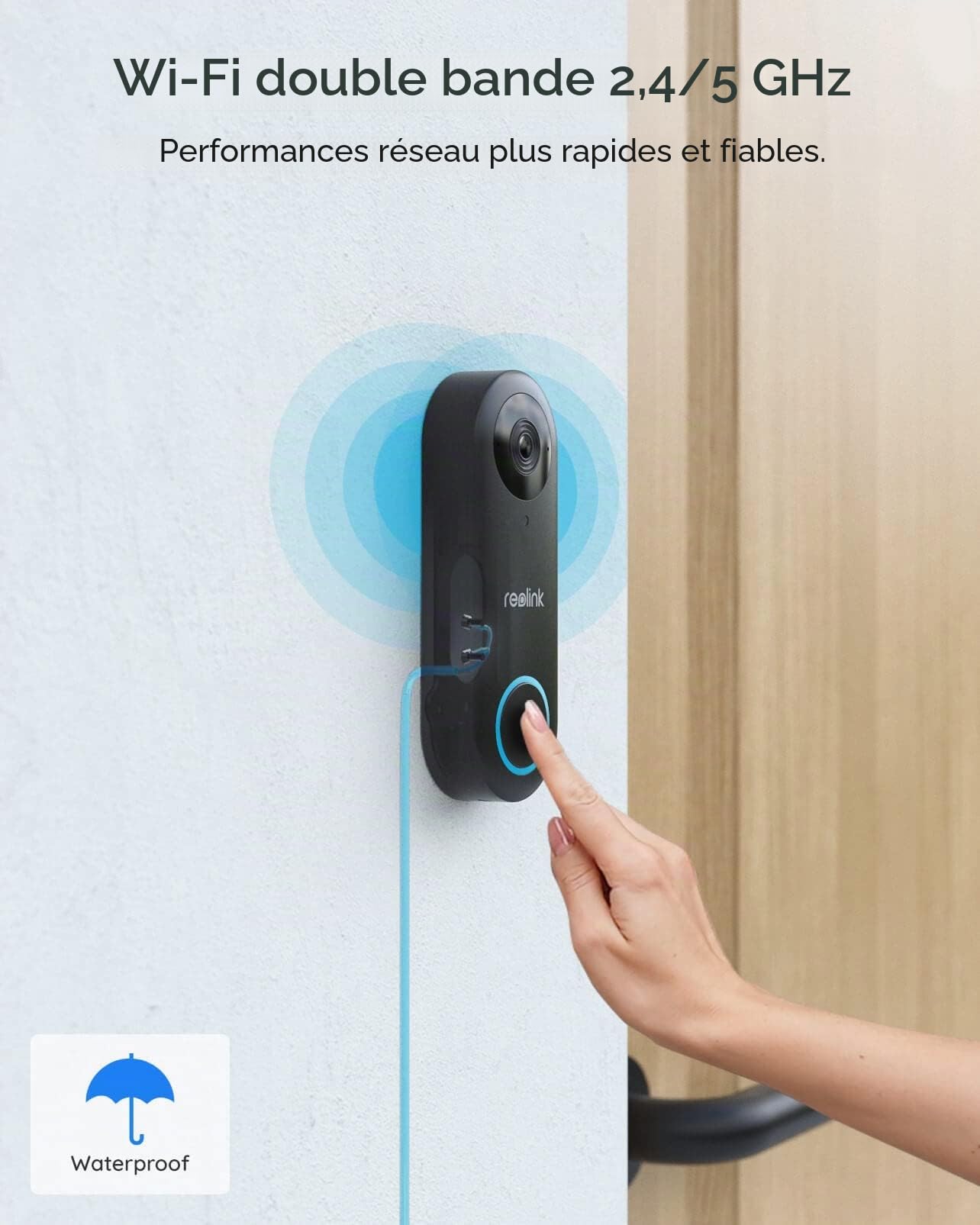 reolink-sonnette-vid-o-filaire-5mp-wifi-2-4-5-ghz-carillon-reconditionn image 2