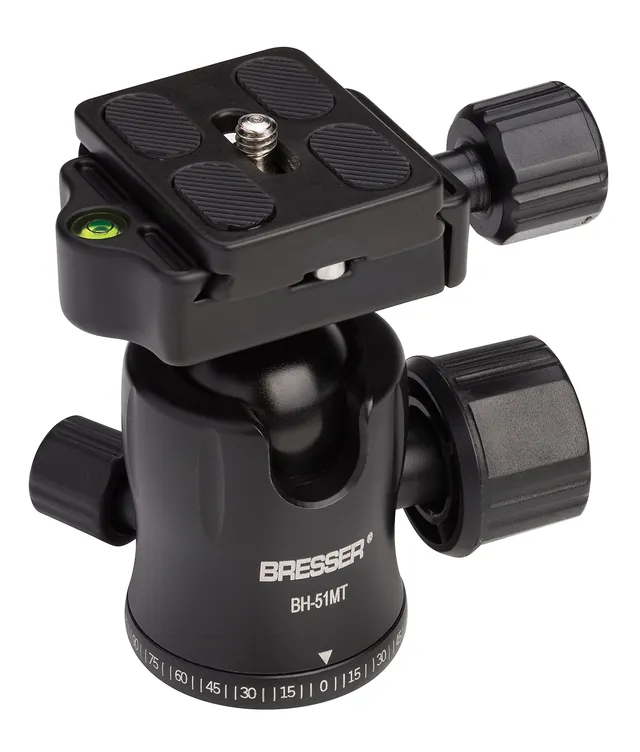 bresser-bh-51mt-rotule-photo-10-kg-avec-niveau-bulle-filetage-3-8 image 1