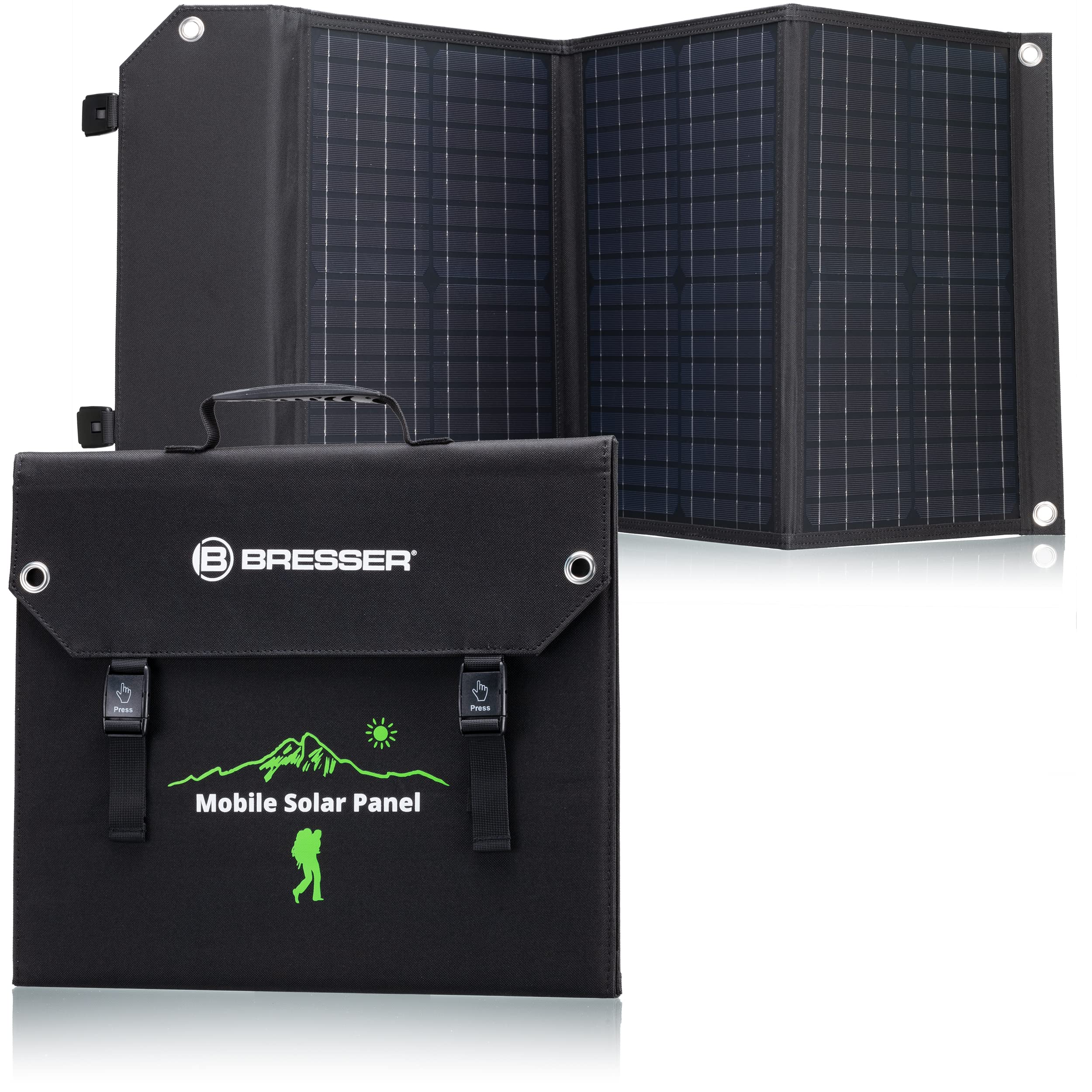 bresser-chargeur-solaire-60-w-1x-cc-3x-usb-a-dont-qc-3-0-pliable image 1