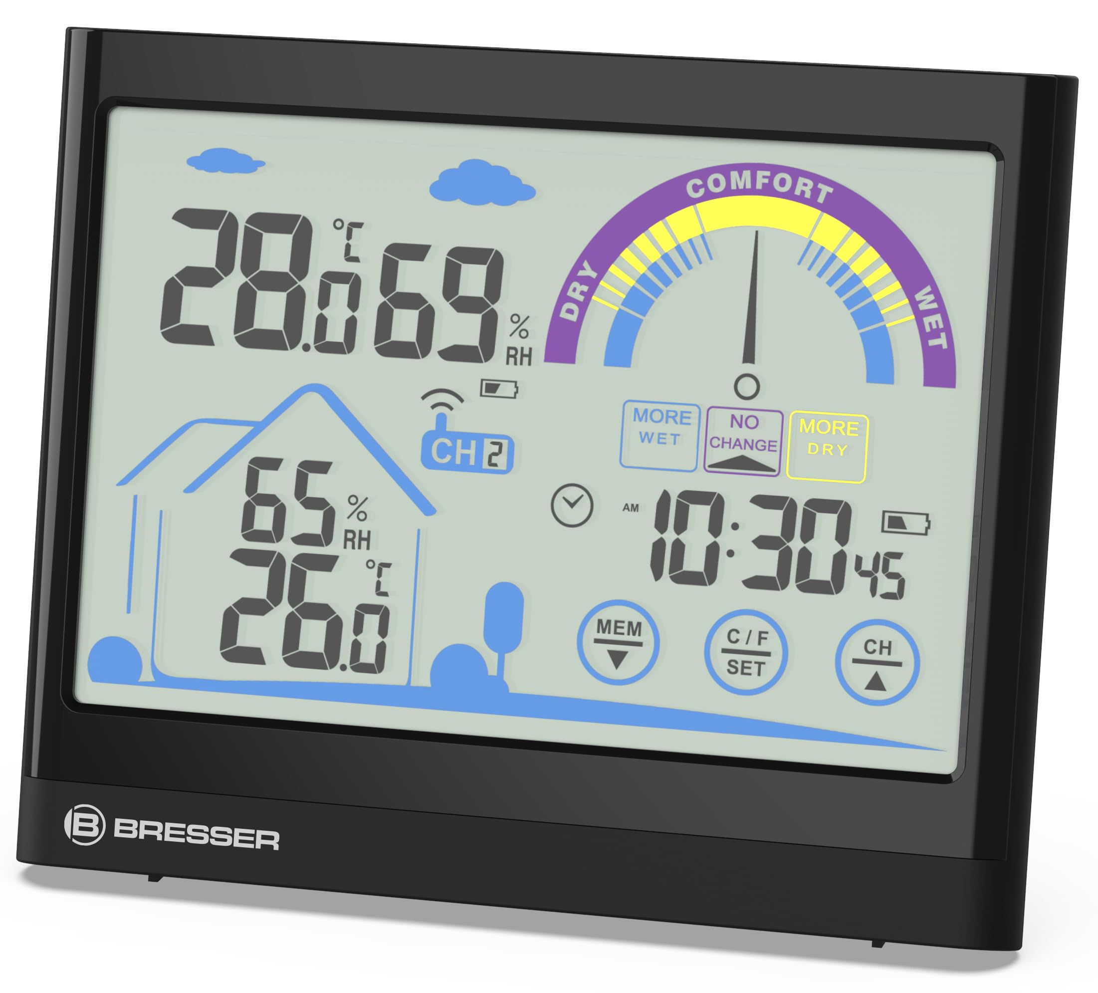 bresser-7007402-ventair-station-m-t-o-cran-tactile-noire-avec-thermo-hygrom-tre image 1