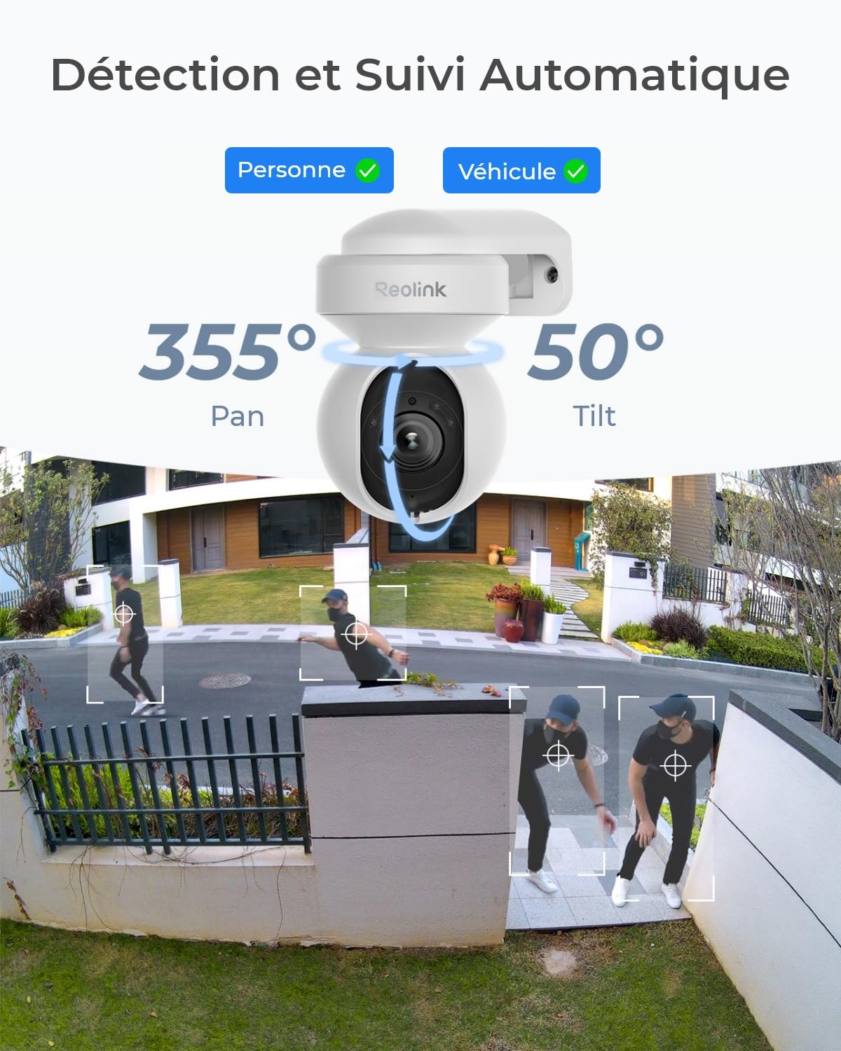 reolink-e1-outdoor-kit-5mp-ptz-wifi-avec-zoom-optique-3x-et-home-hub-2-cam-ras image 2