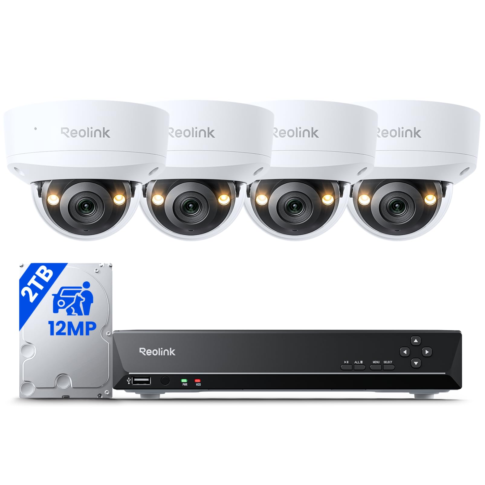 reolink-rlk8-1200v4-kit-cam-ra-ext-rieure-poe-12mp-grand-angle-145-nvr-2-to image 1
