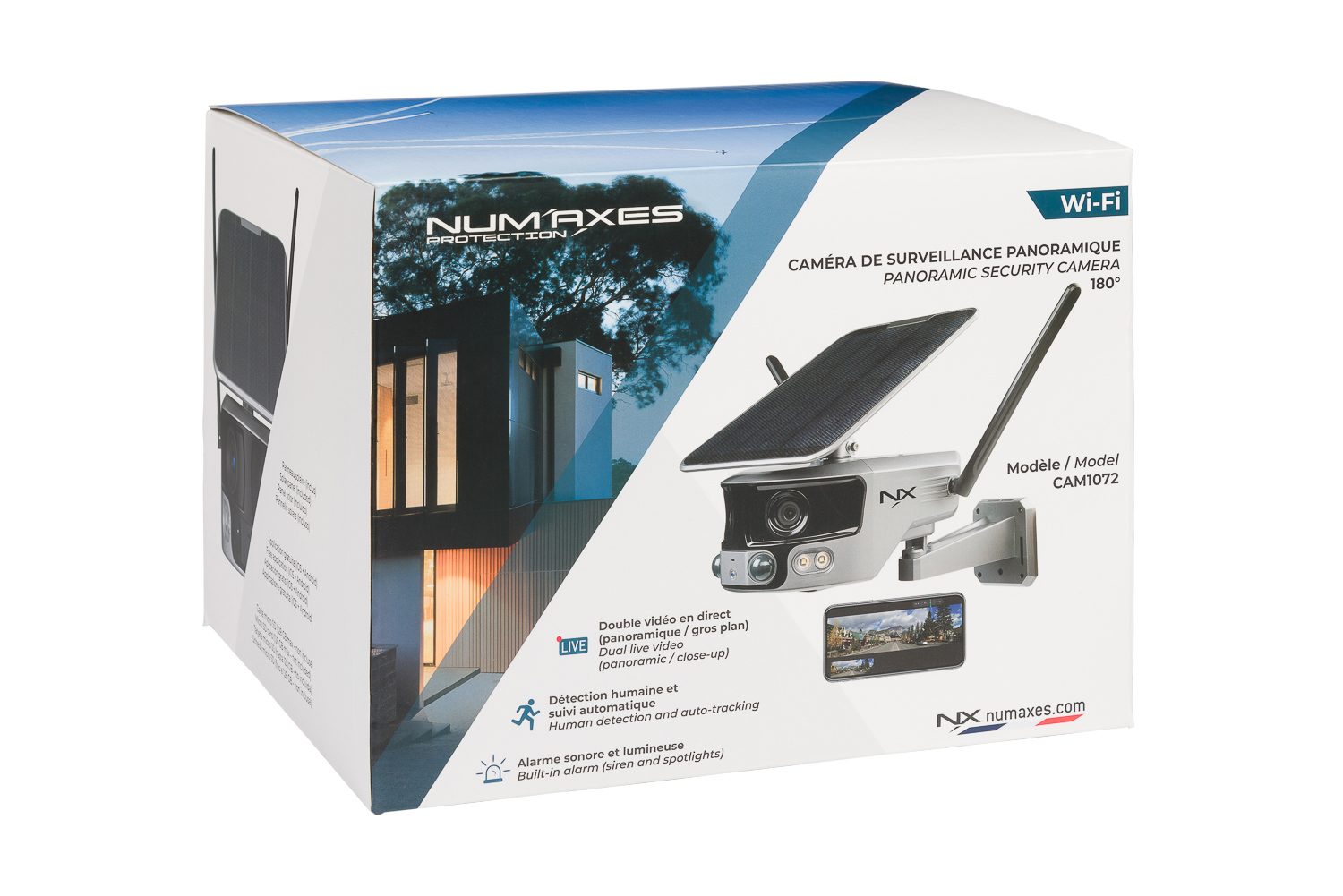 num-axes-cam-ra-de-surveillance-panoramique-cam1072-wi-fi-180-ptz image 3