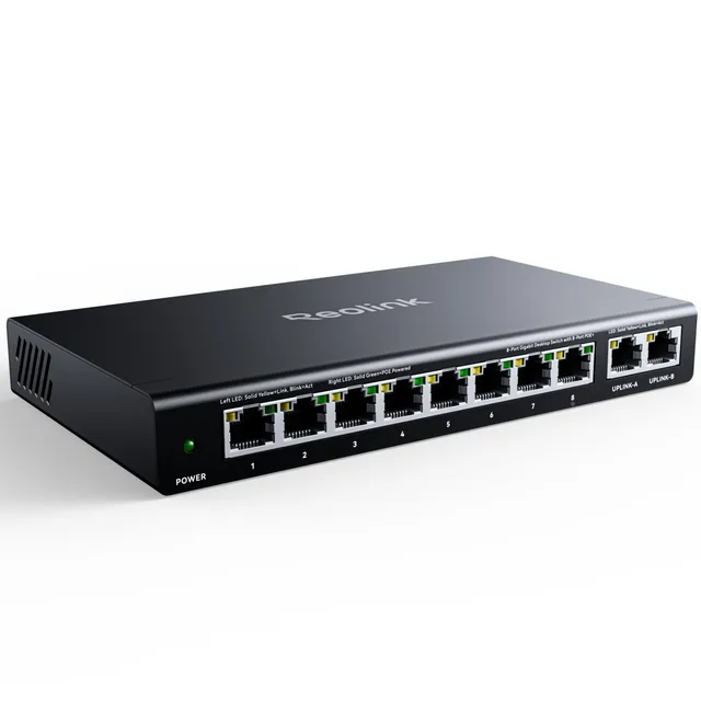 reolink-rla-ps1-commutateur-poe-10-ports-8x-poe-2x-gigabit-uplink-120w image 1