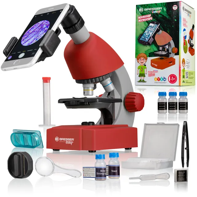bresser-junior-biolux-microscope-pour-enfants-led-r-glable-40x-640x-avec-kit-d-e image 1