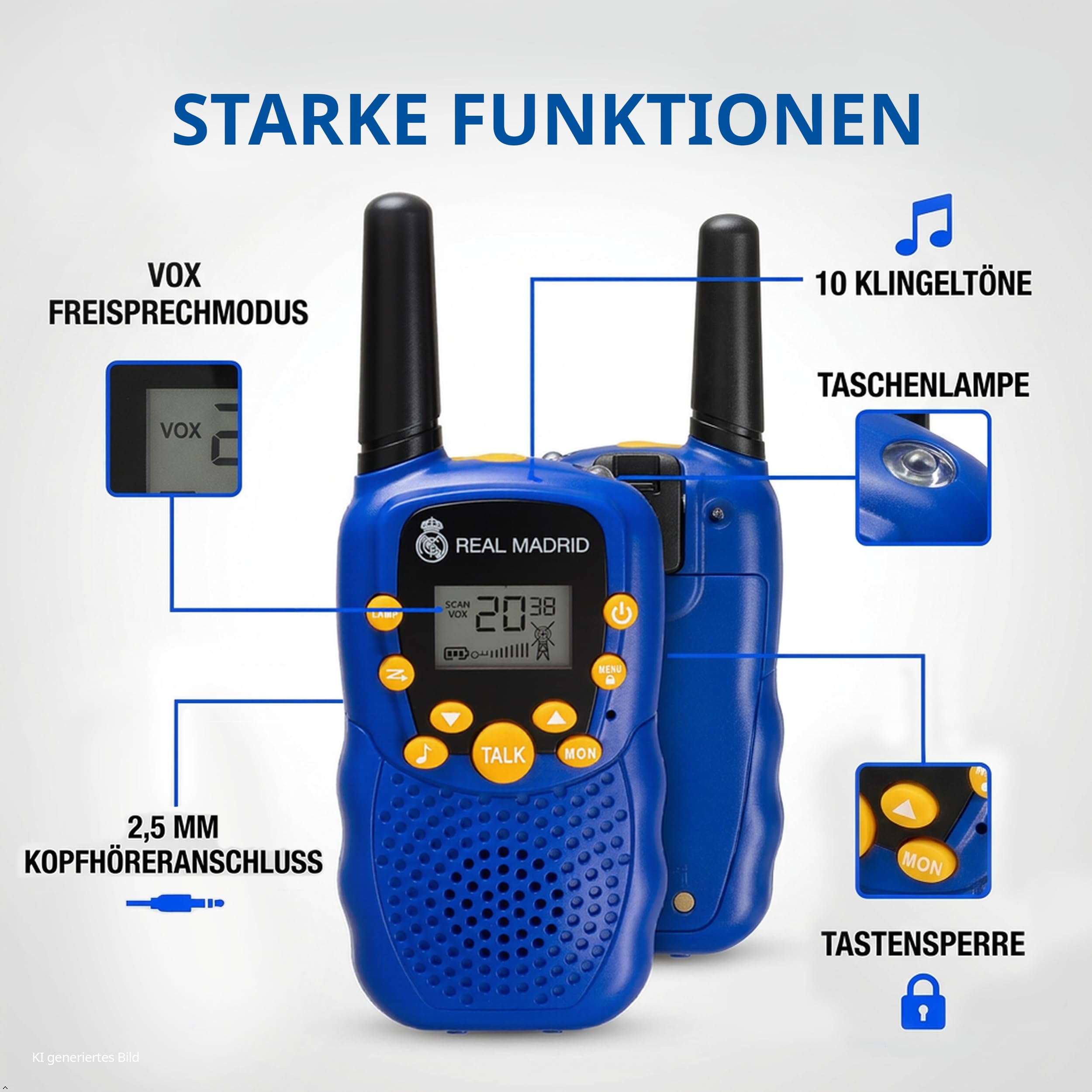 real-madrid-talkies-walkies-par-2-port-e-6-km-mode-vox-mains-libres image 5