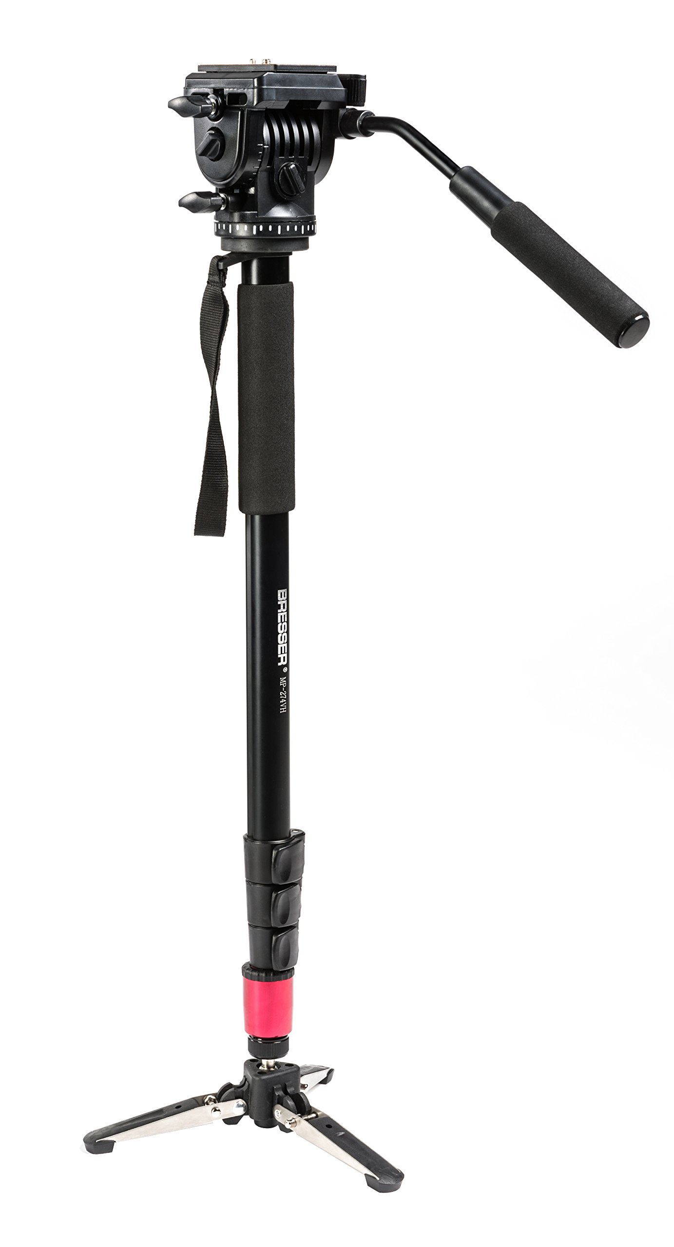 bresser-mp-274vh-traveler-monopode-65-179-cm-avec-t-te-vid-o-2-axes image 1