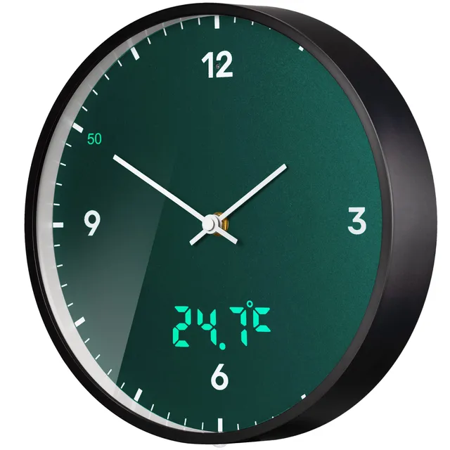 bresser-mytime-ledsec-horloge-murale-radio-pilot-e-24-cm-affichage-led-secondes- image 1