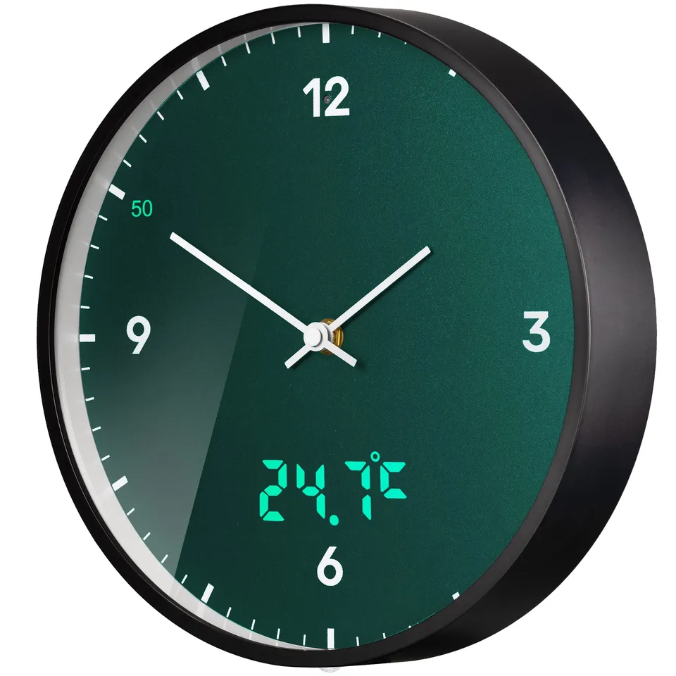 bresser-mytime-ledsec-horloge-murale-radio-pilot-e-24-cm-affichage-led-secondes- image 1
