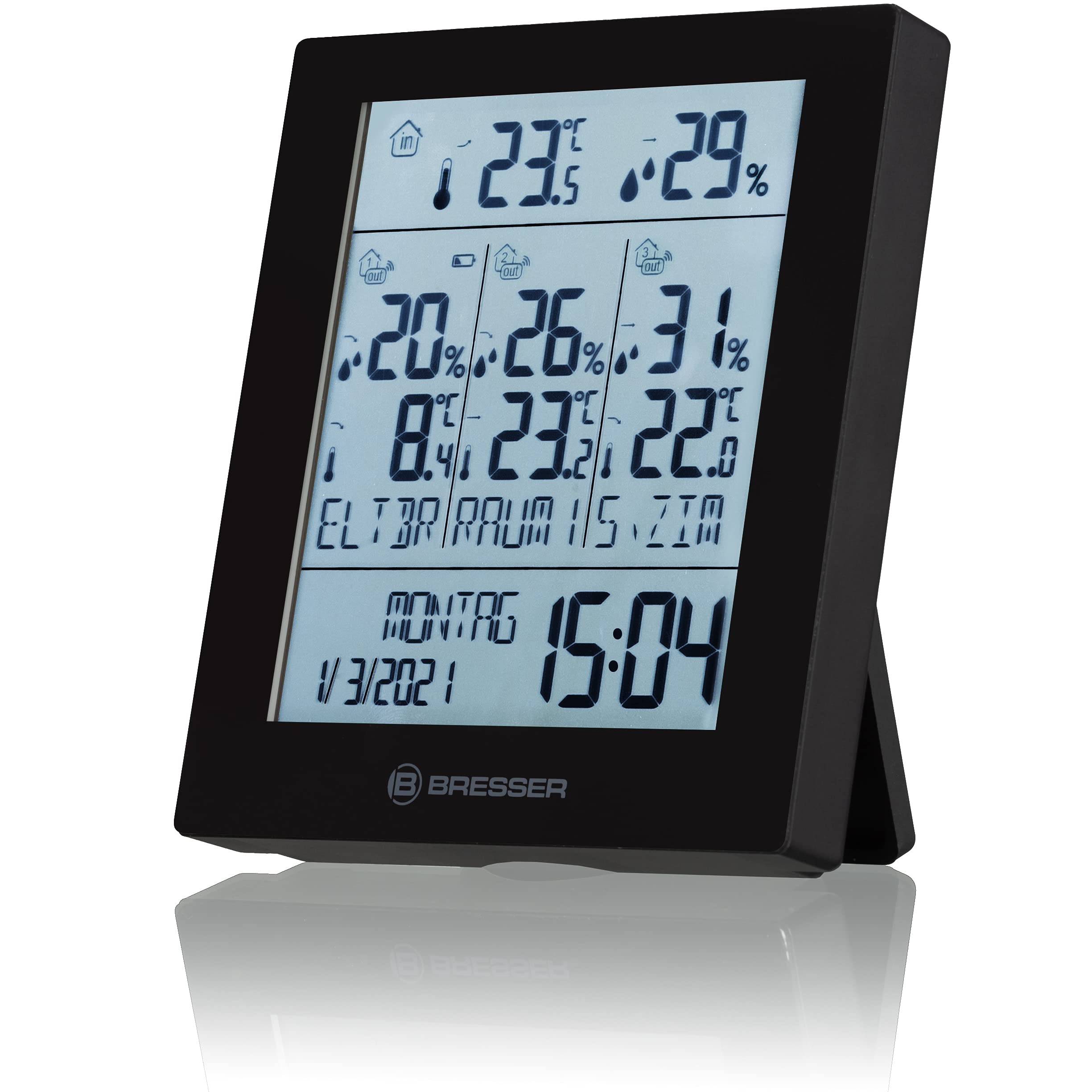 bresser-temeo-hygro-quadro-neo-thermo-hygrom-tre-4-points-de-mesure-noir image 4
