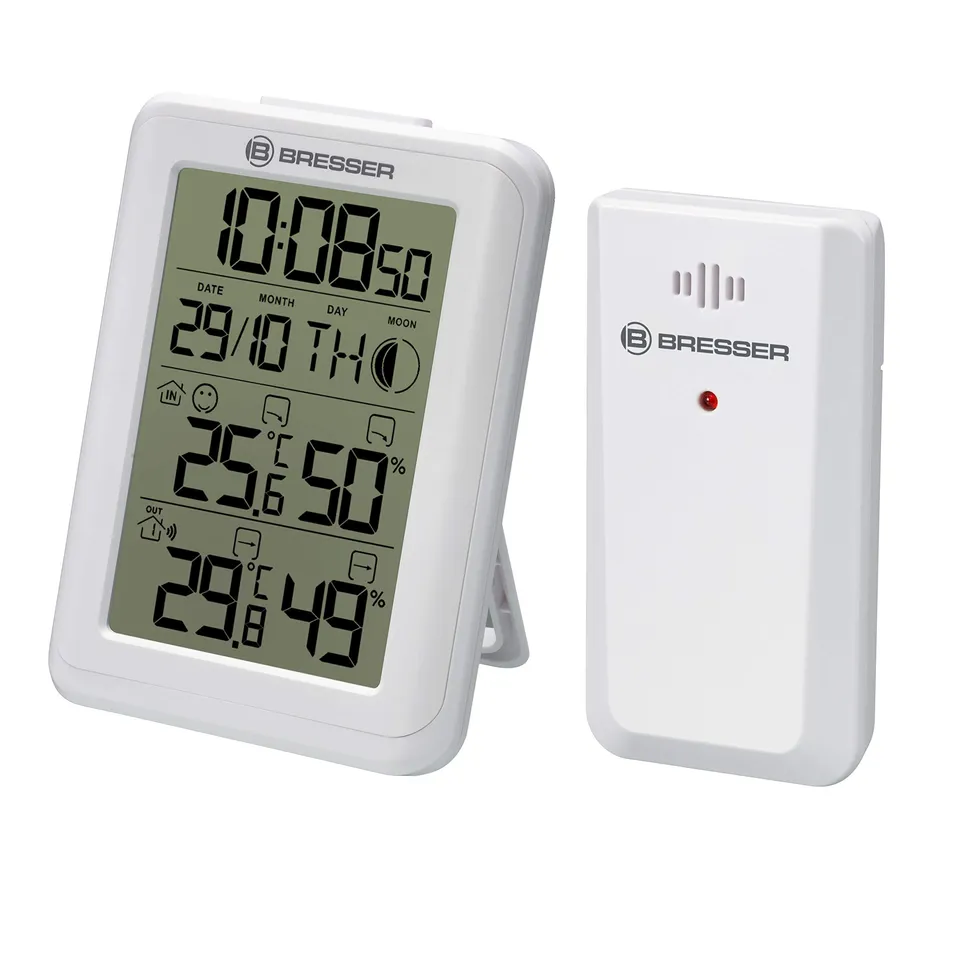 bresser-myclimate-thermo-hygrom-tre-horloge-blanc-capteur-ext-rieur image 1