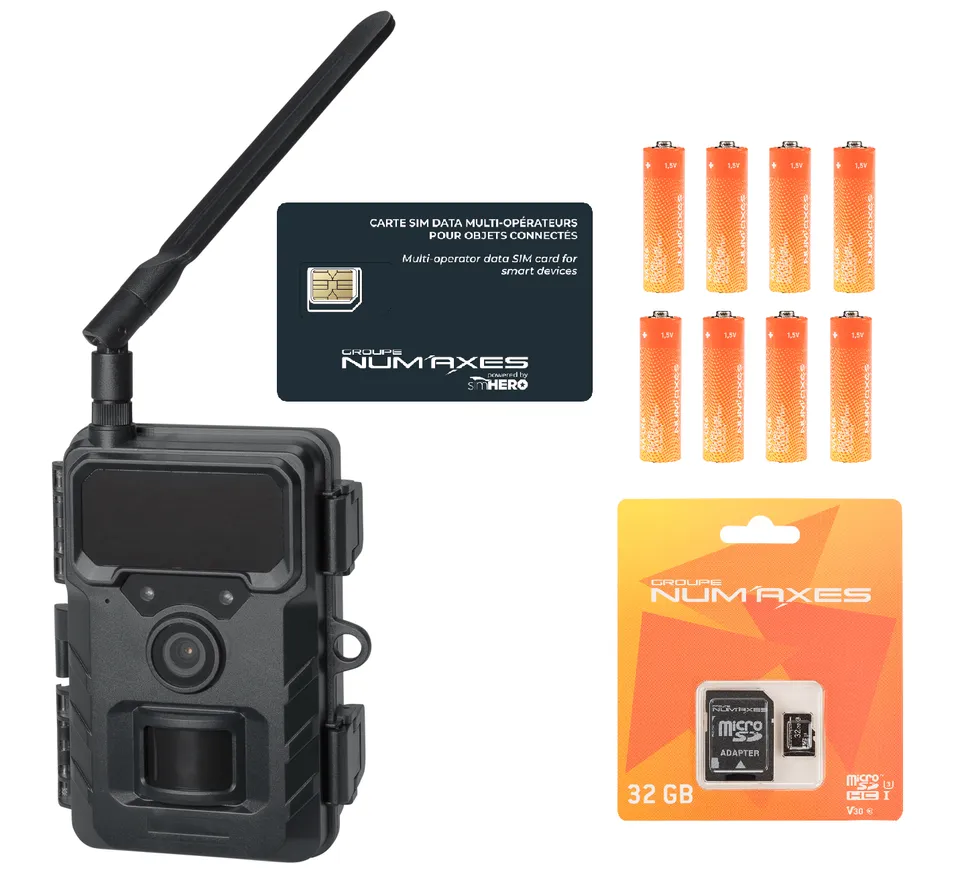 num-axes-pie1150-pack-tout-inclus-cam-ra-de-chasse-pi-ge-photographique-4g image 1