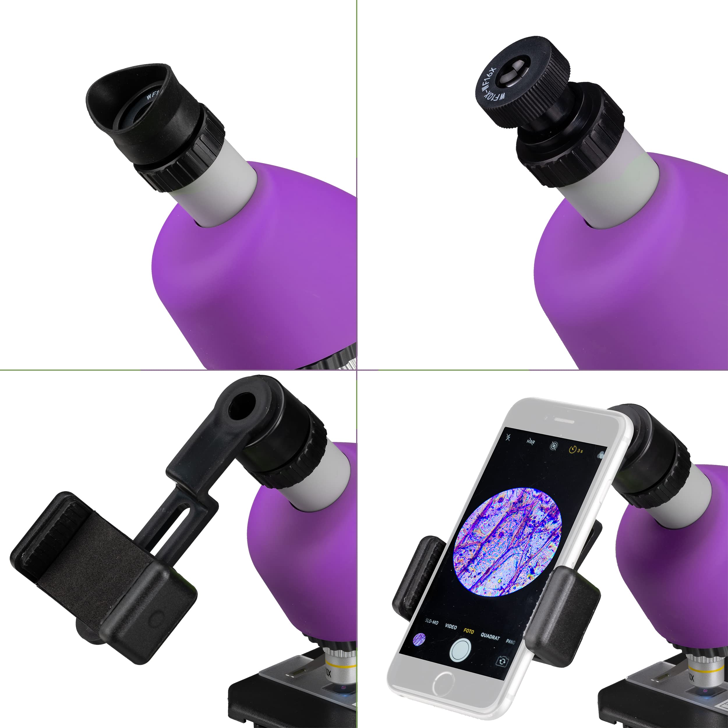 bresser-junior-microscope-enfants-40x-640x-led-support-smartphone-violet image 6
