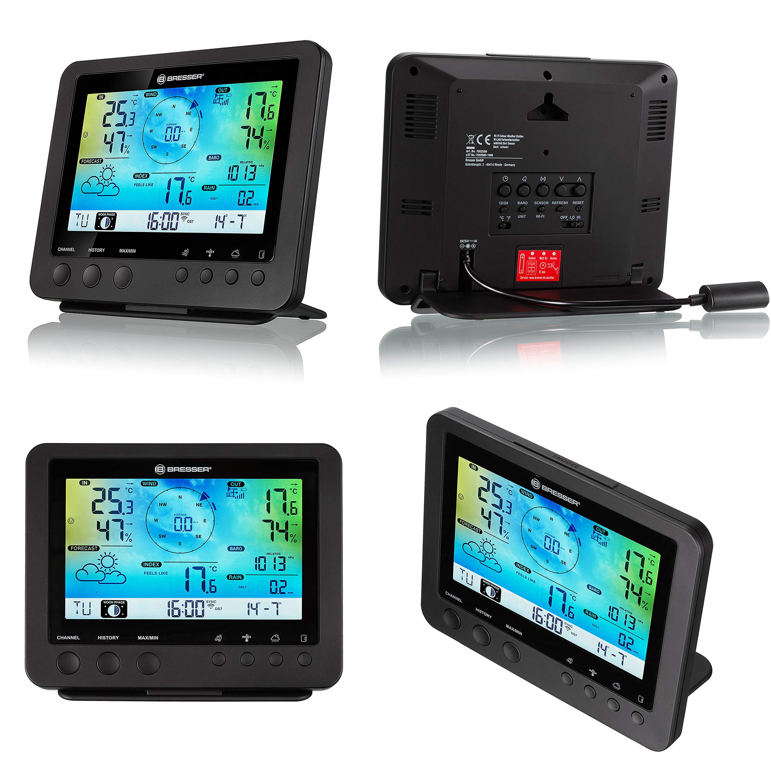 bresser-station-m-t-o-sans-fil-5-en-1-wifi-noir-cran-5-7 image 4