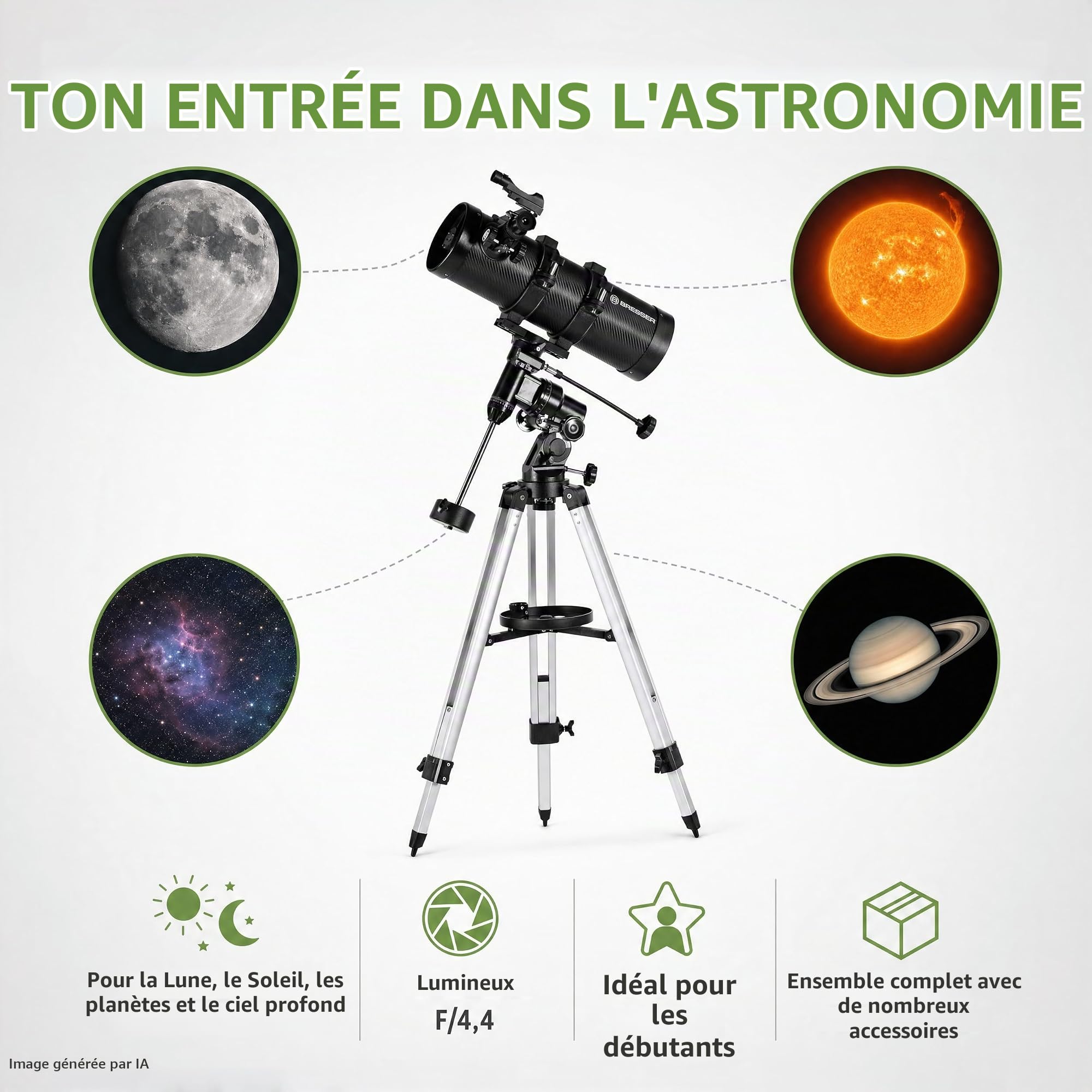 bresser-pluto-114-500-eq-t-lescope-newton-avec-adaptateur-smartphone image 2