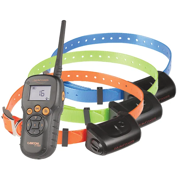 num-axes-canicom-5-1500-pack-3-chiens-colliers-de-dressage-t-l-commande-lcd-1500 image 1