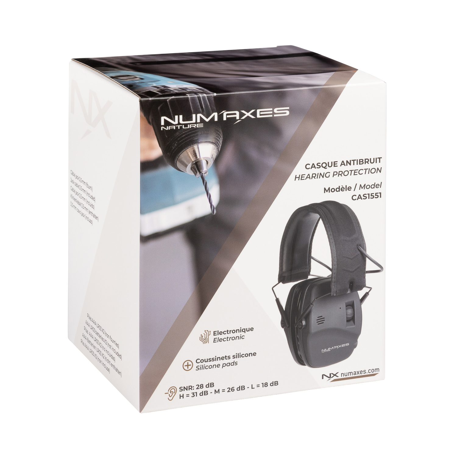 num-axes-cas1551-casque-antibruit-lectronique-avec-amplification-x5 image 2