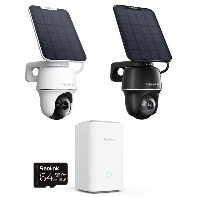 reolink-argus-pt-ultra-sp-home-hub-kit-2-cam-ras-solaires-4k-wifi-6-ext-rieures image 1