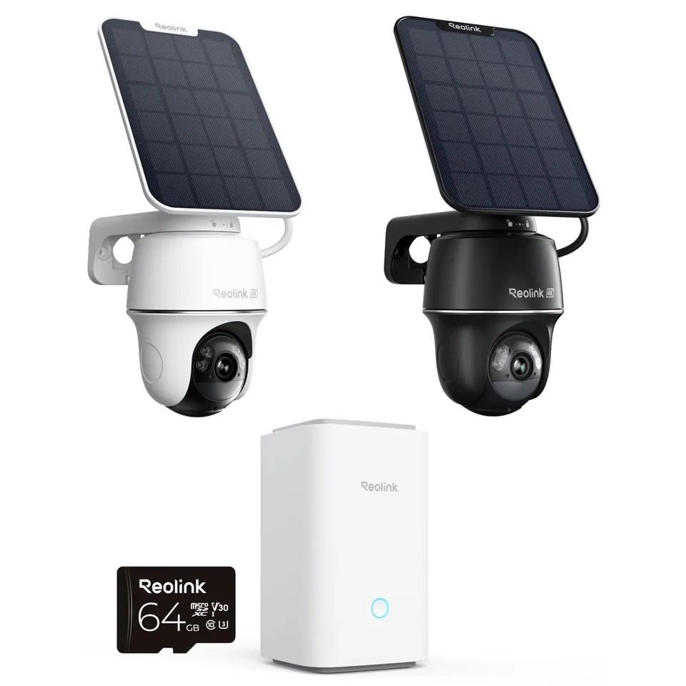 reolink-argus-pt-ultra-sp-home-hub-kit-2-cam-ras-solaires-4k-wifi-6-ext-rieures image 1