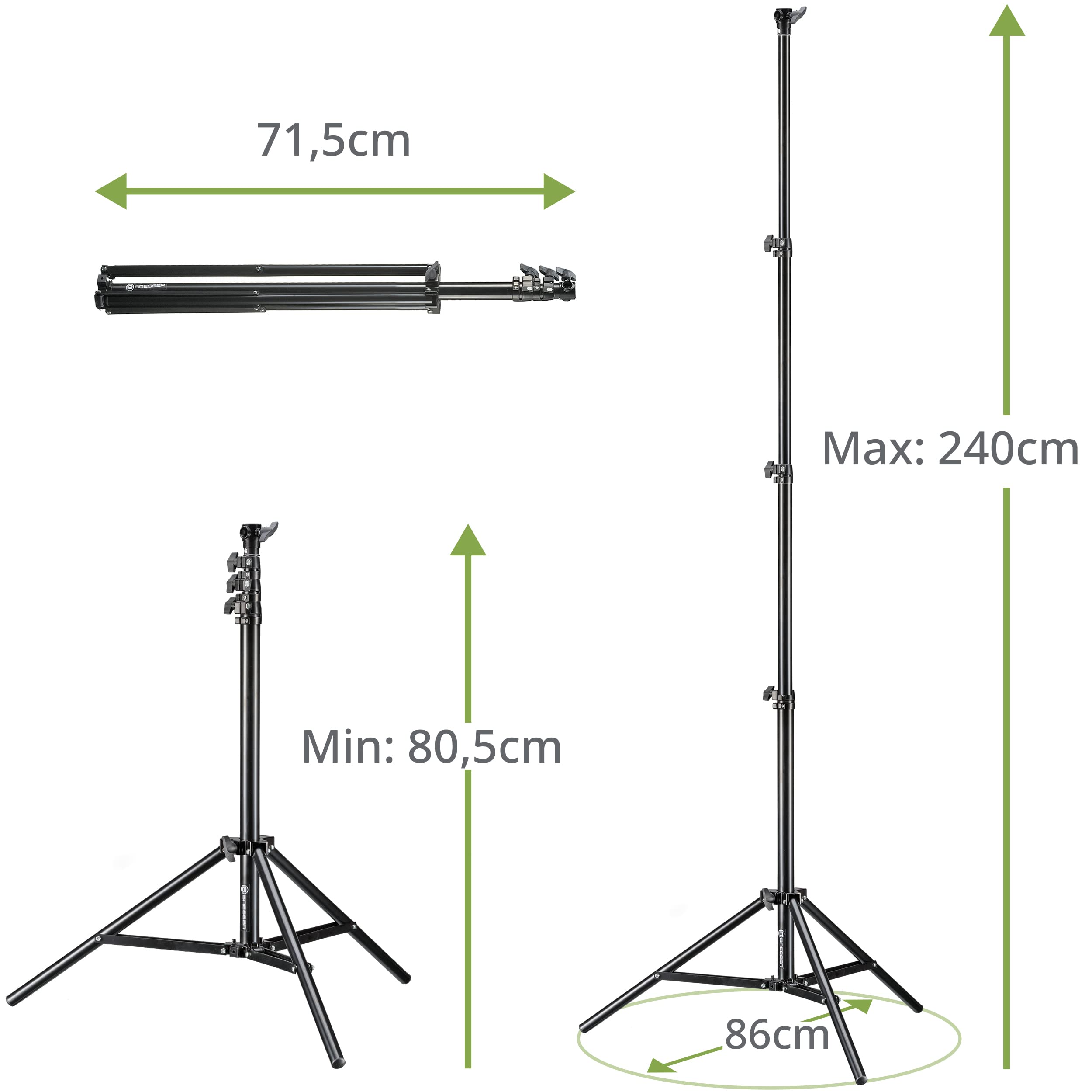 bresser-f001963-br-lampe-1-compact-tp240-pro-tr-pied-220-cm-noir image 3